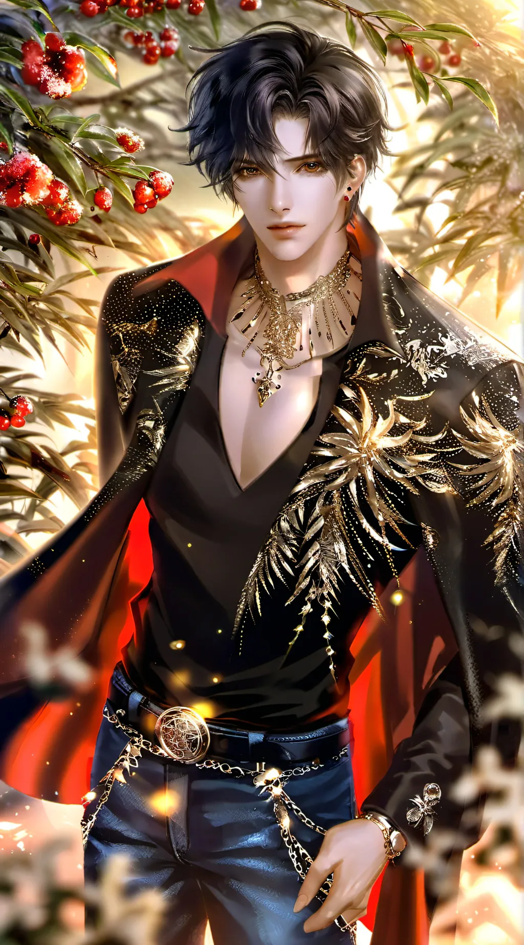 ai character: Justin  background