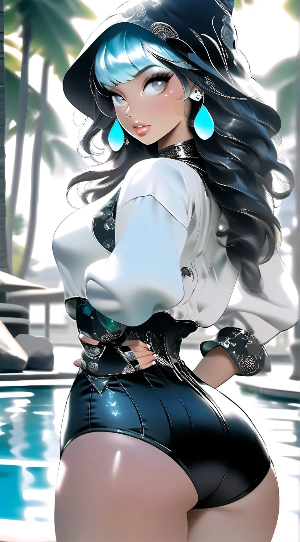 ai character: rose background