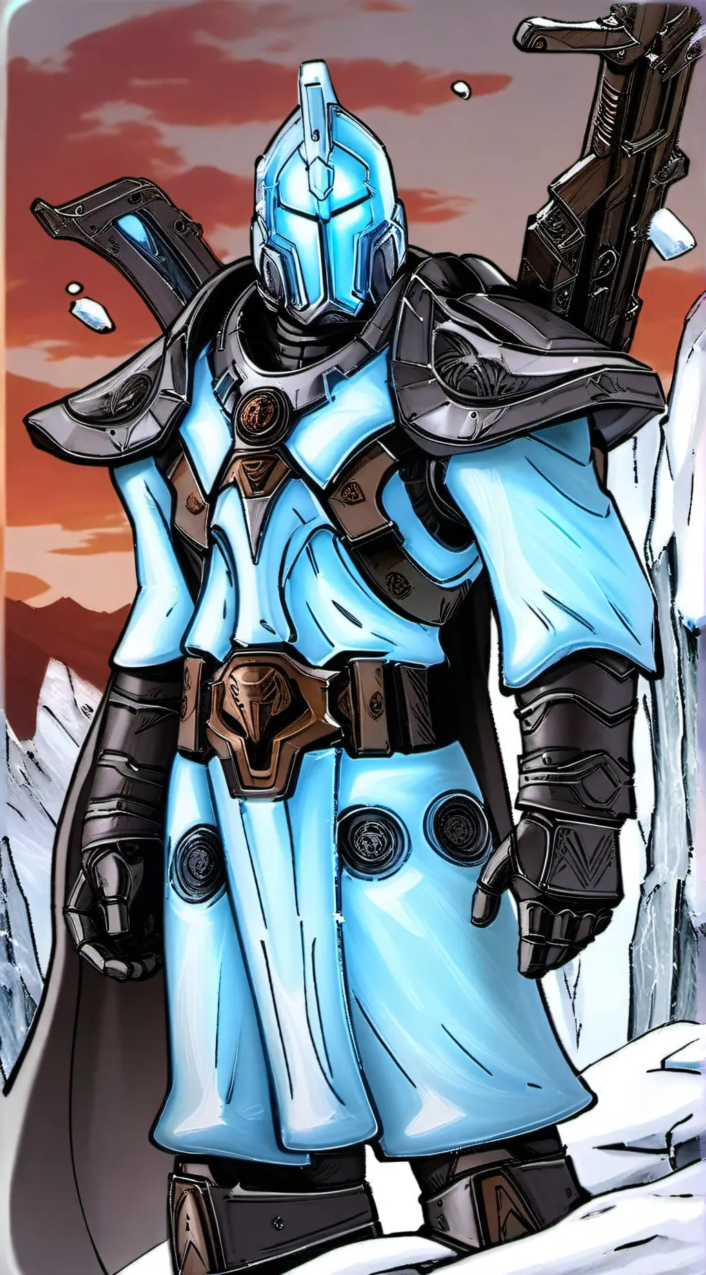 ai character: Super ice  background