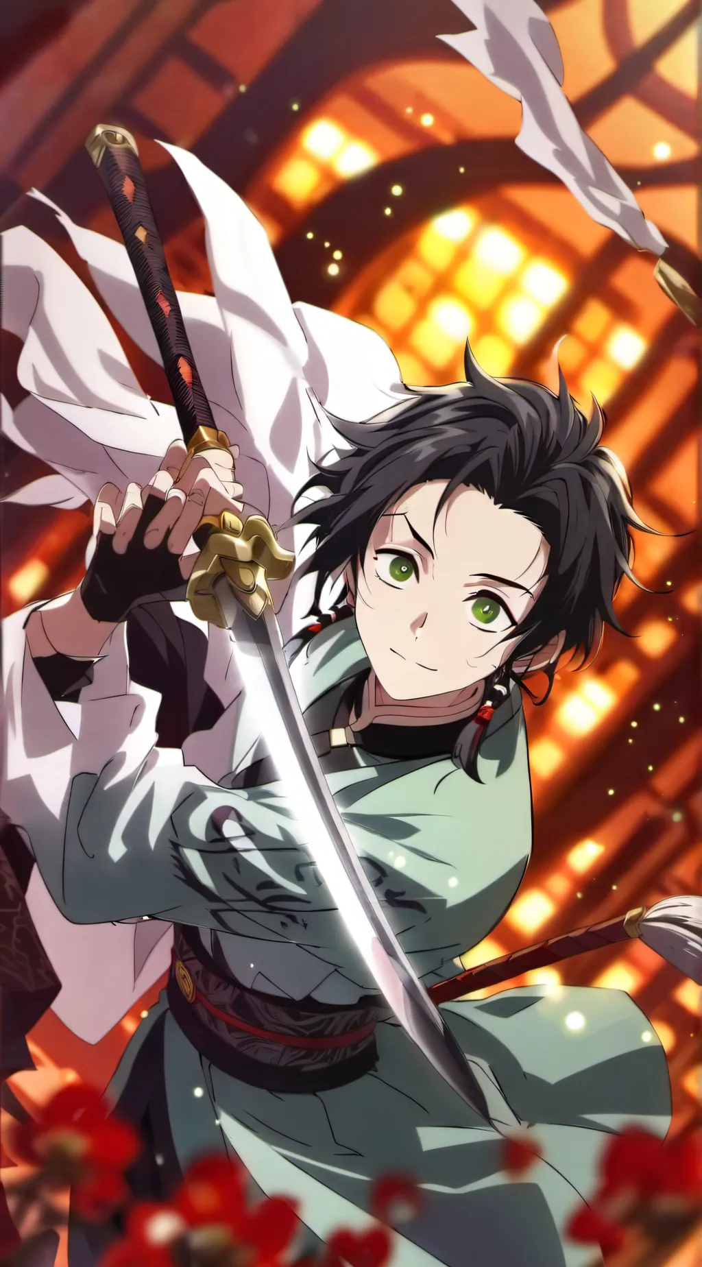 ai character: Demon slayer background