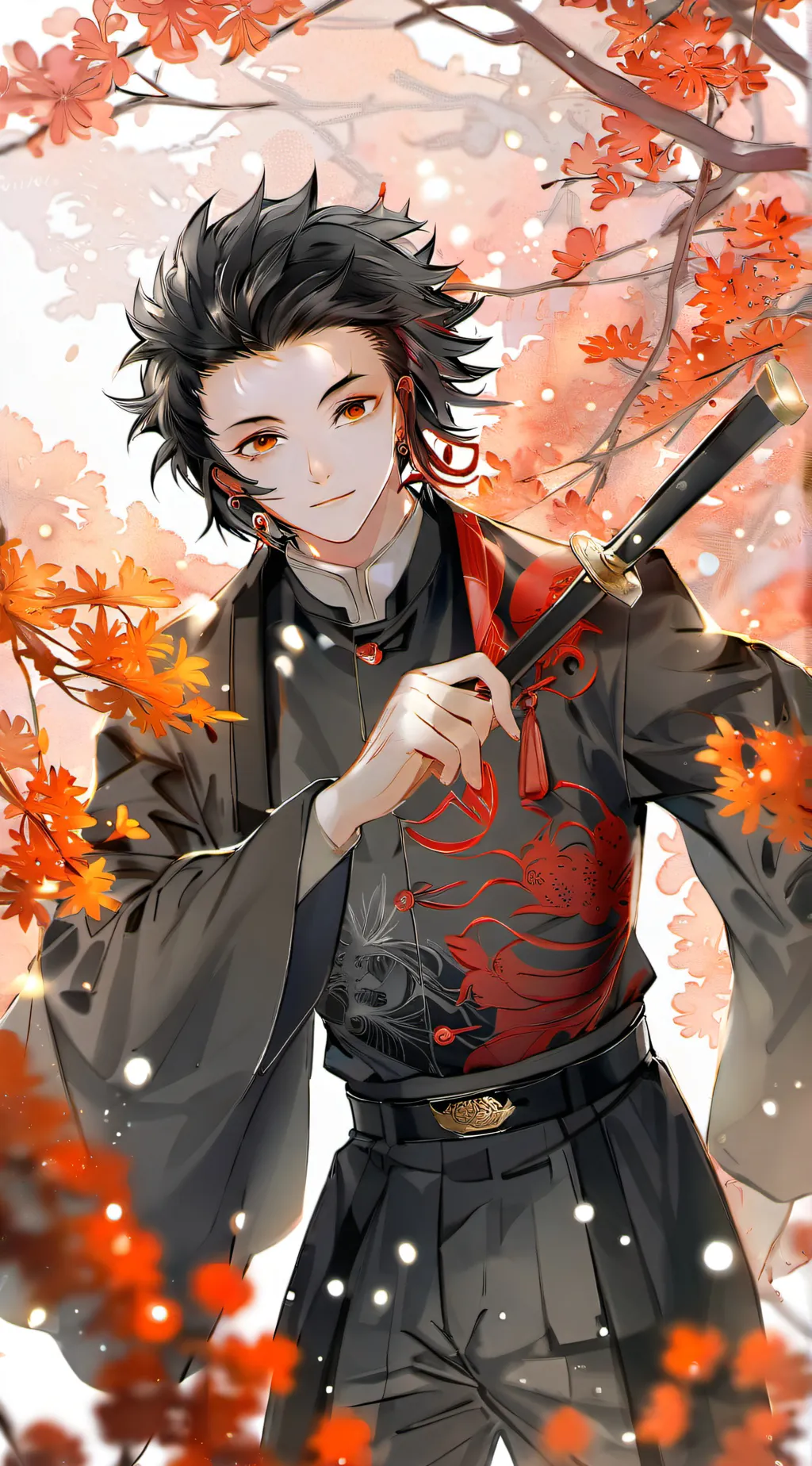 ai character: "Demon Slayer" KNY background