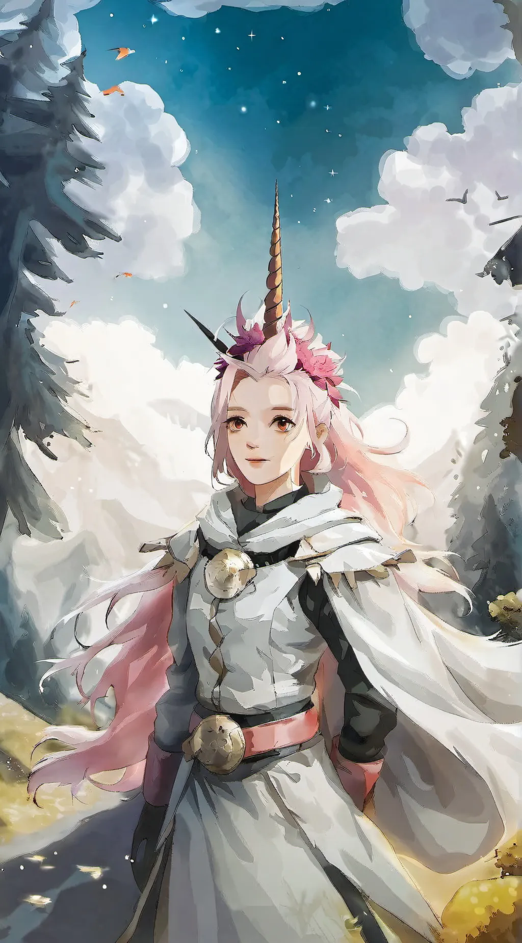 ai character: Uniquecorn background