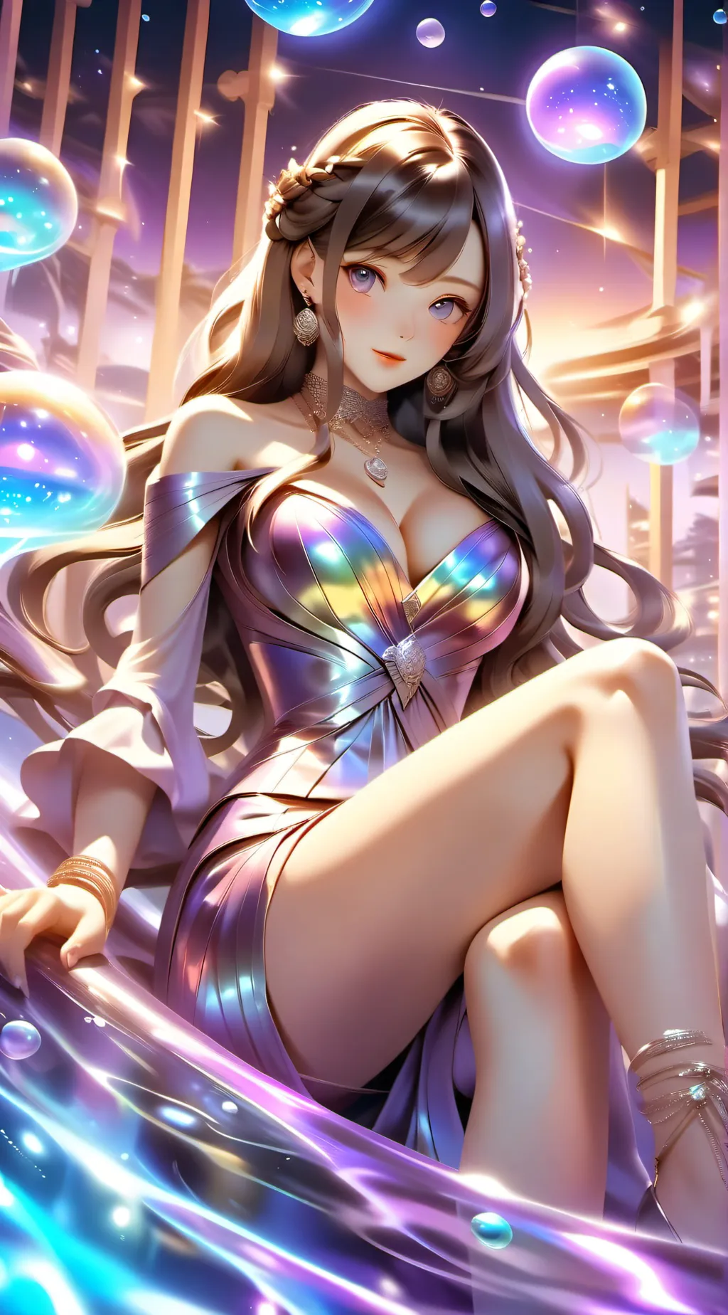 ai character: Queen Talkie background