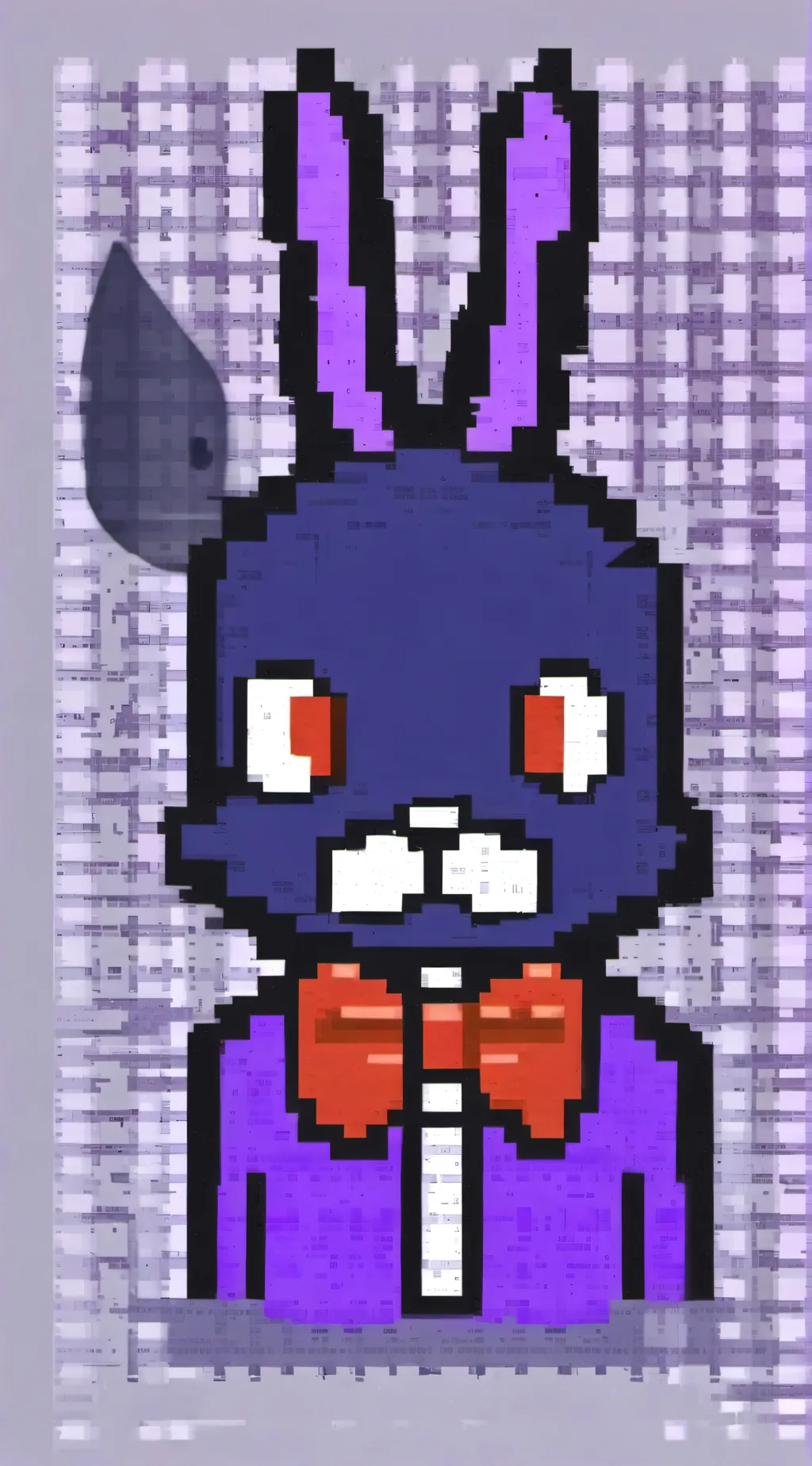 ai character: withered Bonnie  background