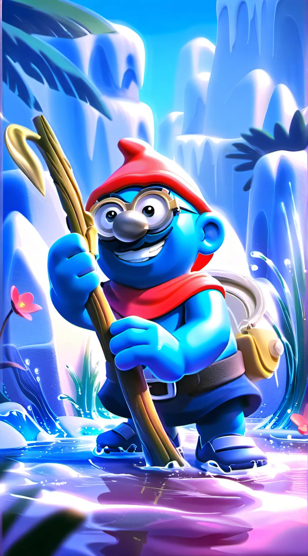 ai character: smerfs village  background