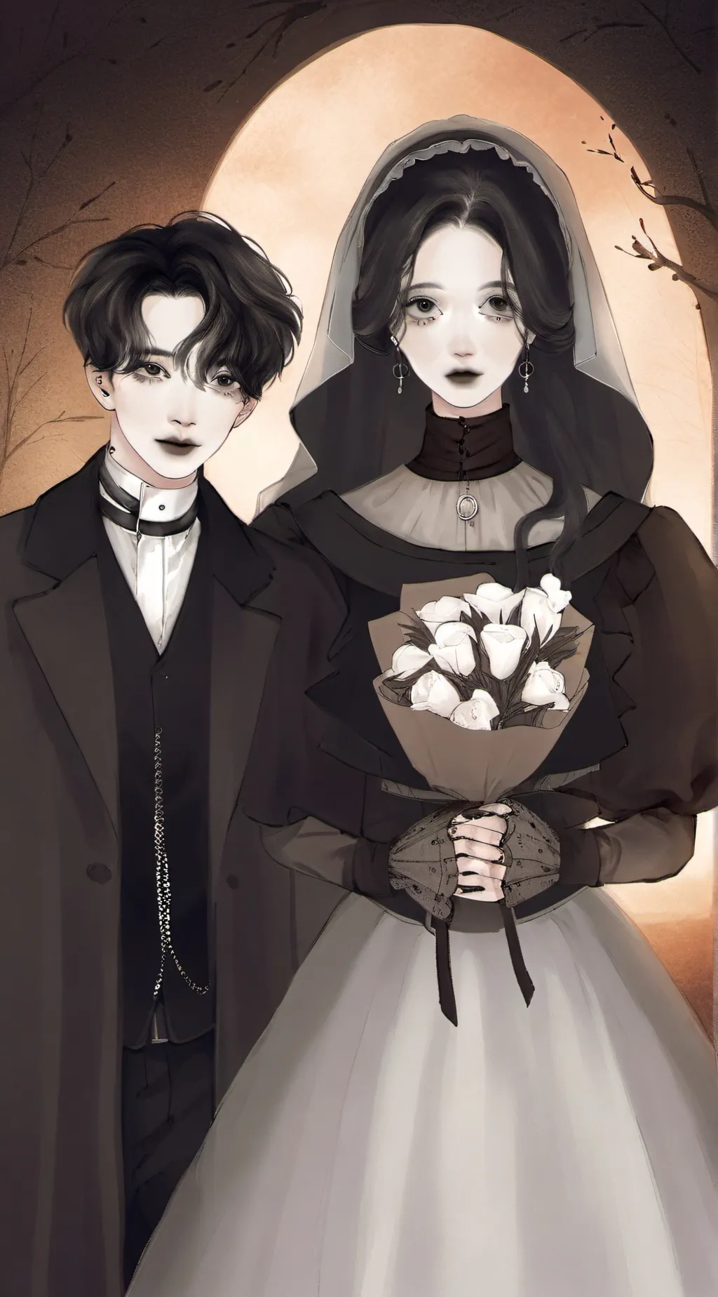 ai character: Asher and my siste background