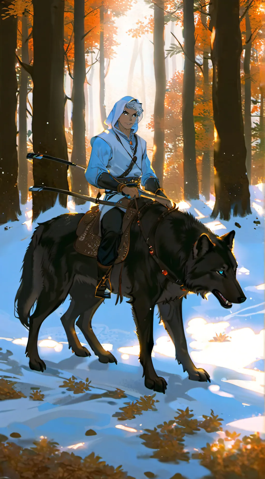 ai character: Hazel and Winter  background