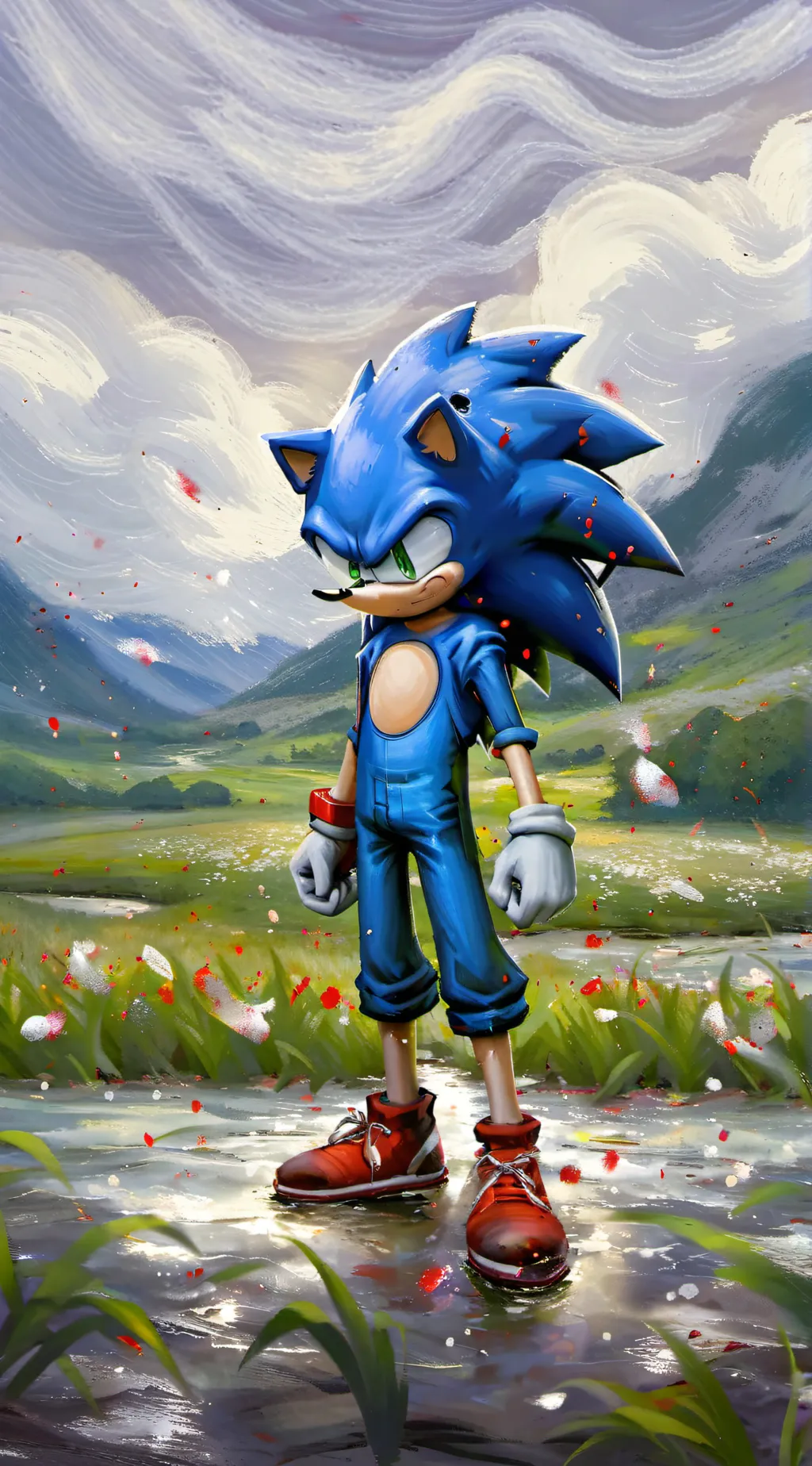 ai character: sonic.exe background
