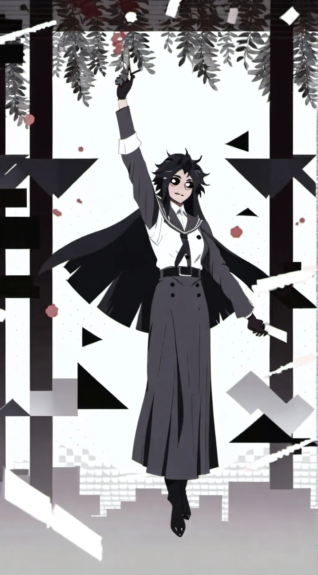 ai character: miss circle  background