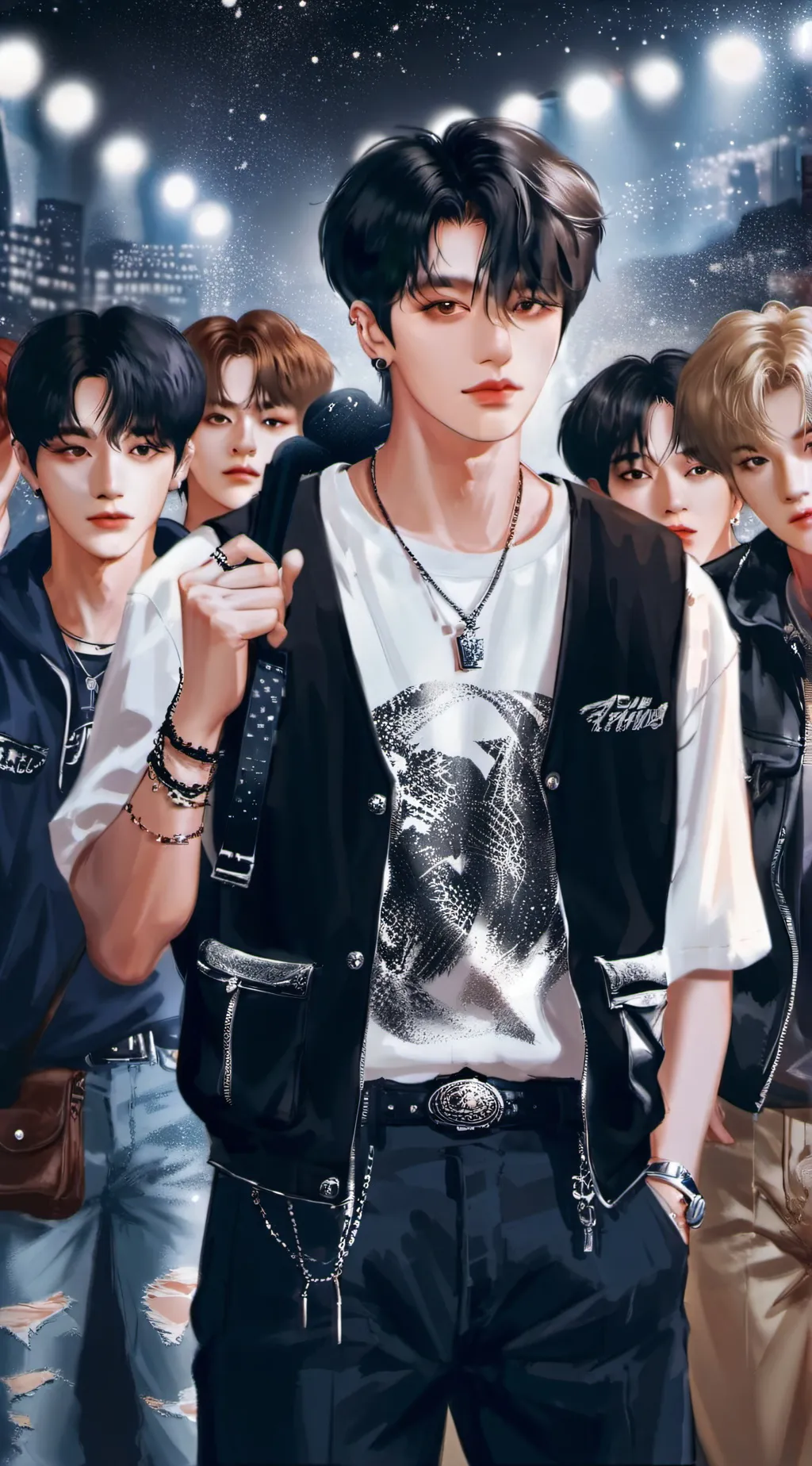 ai character: Stray kids background