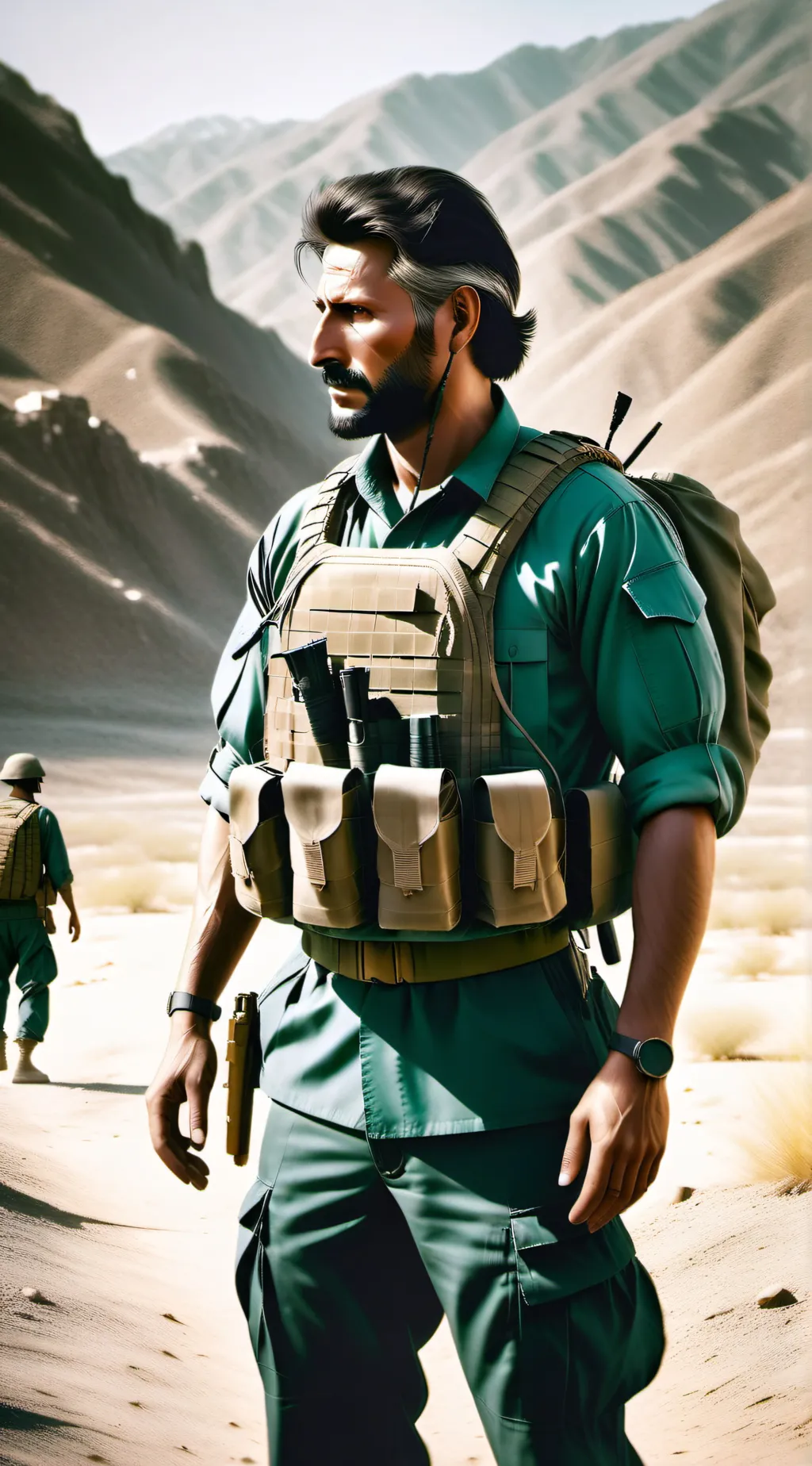 ai character: Metal Gear Solid V background