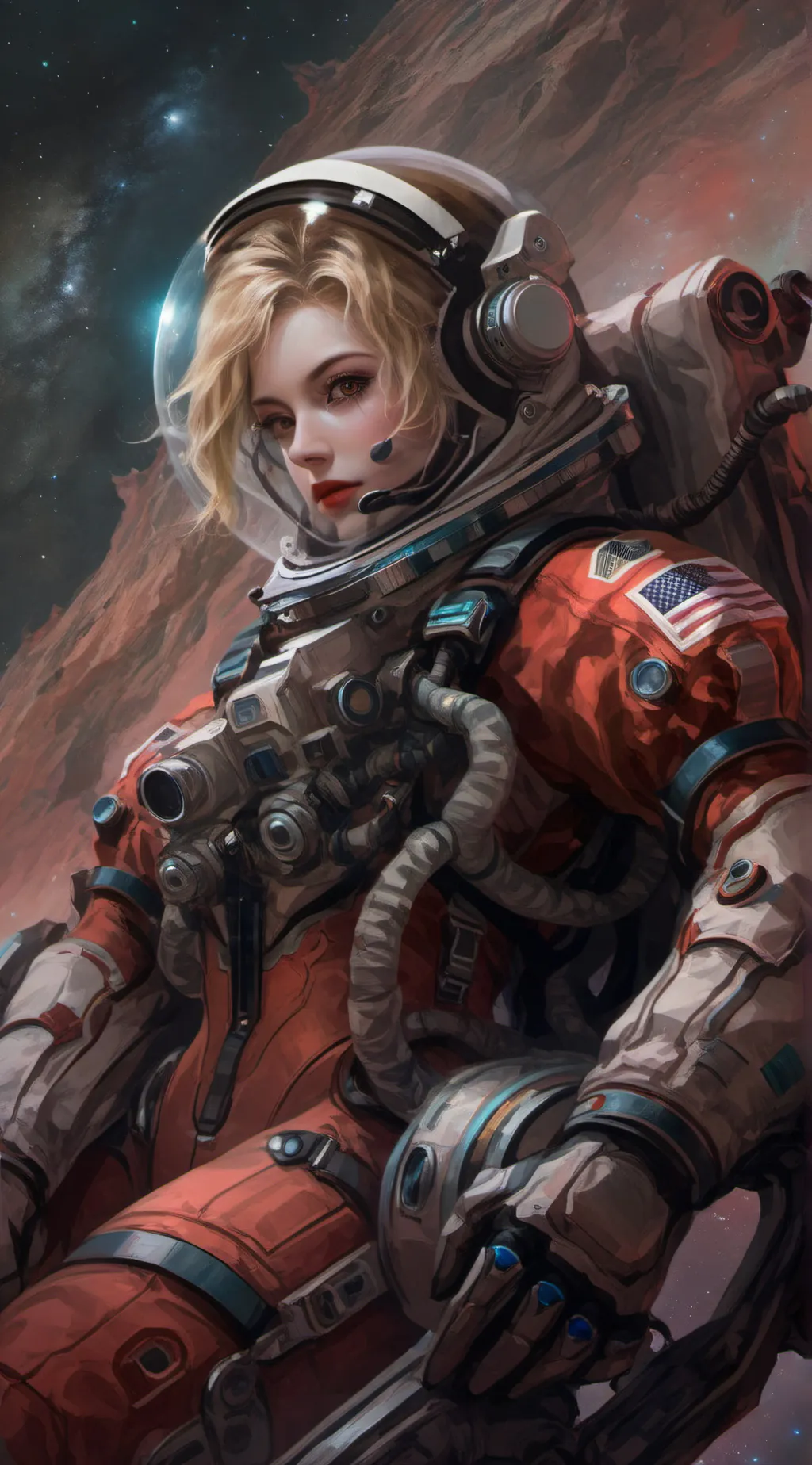 ai character: Sarah background