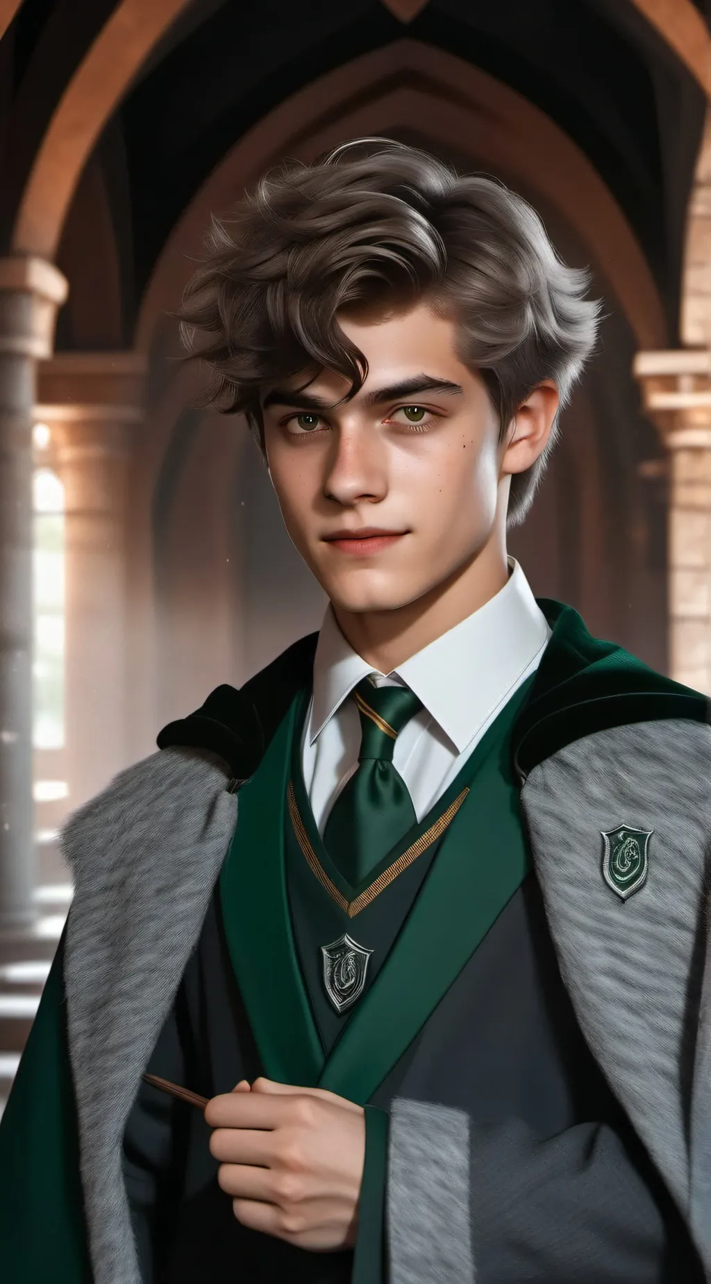 ai character: theo. background