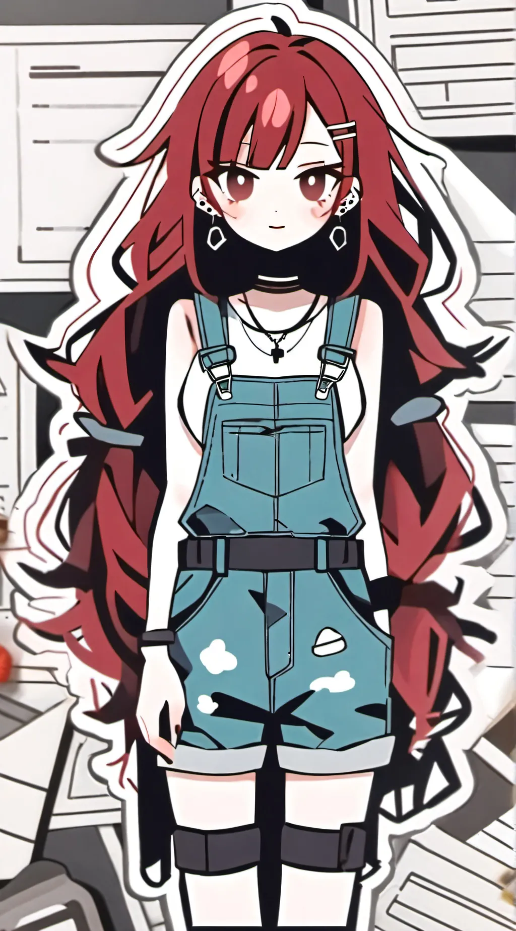 ai character: Teto  background