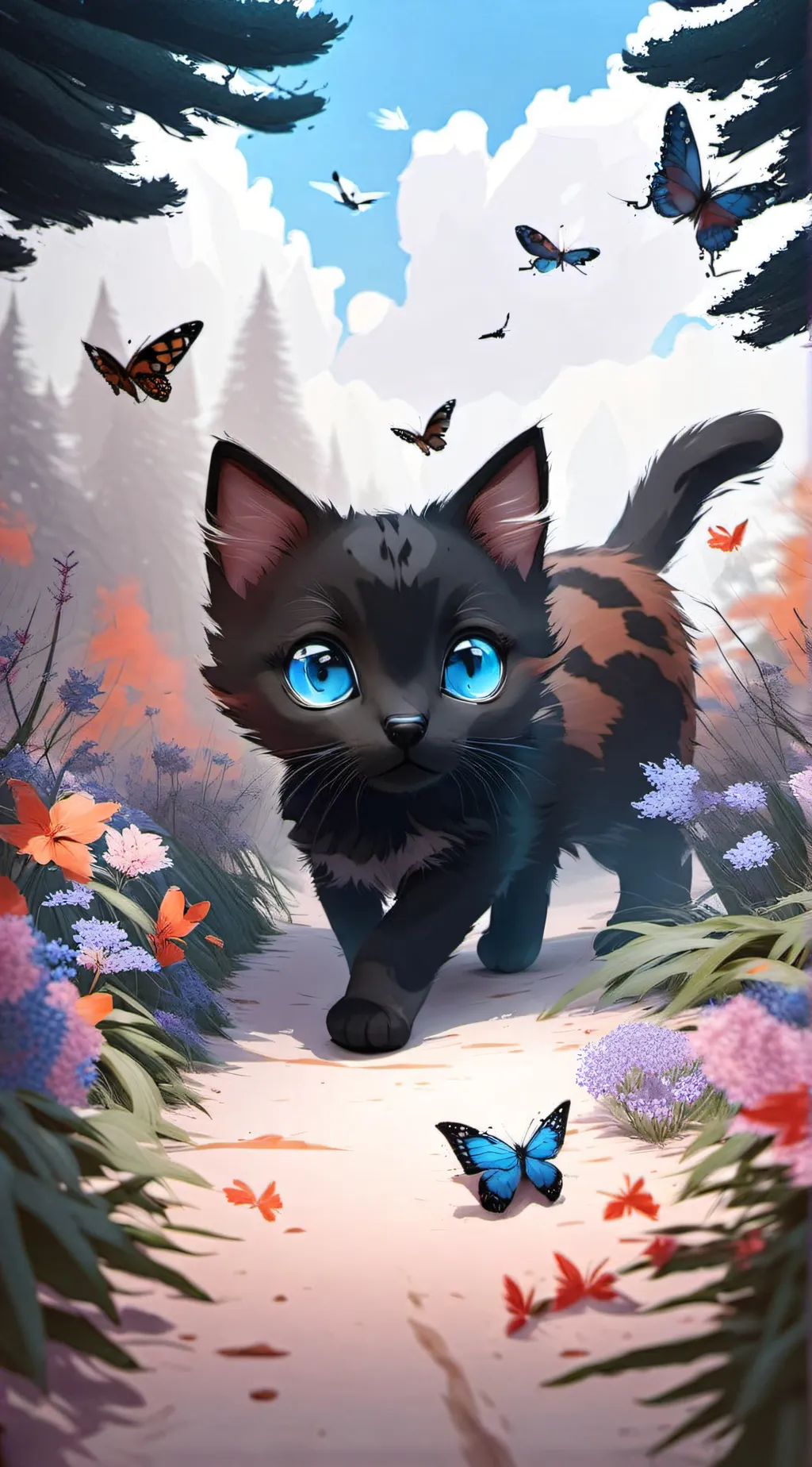 ai character: Helpful kitten background