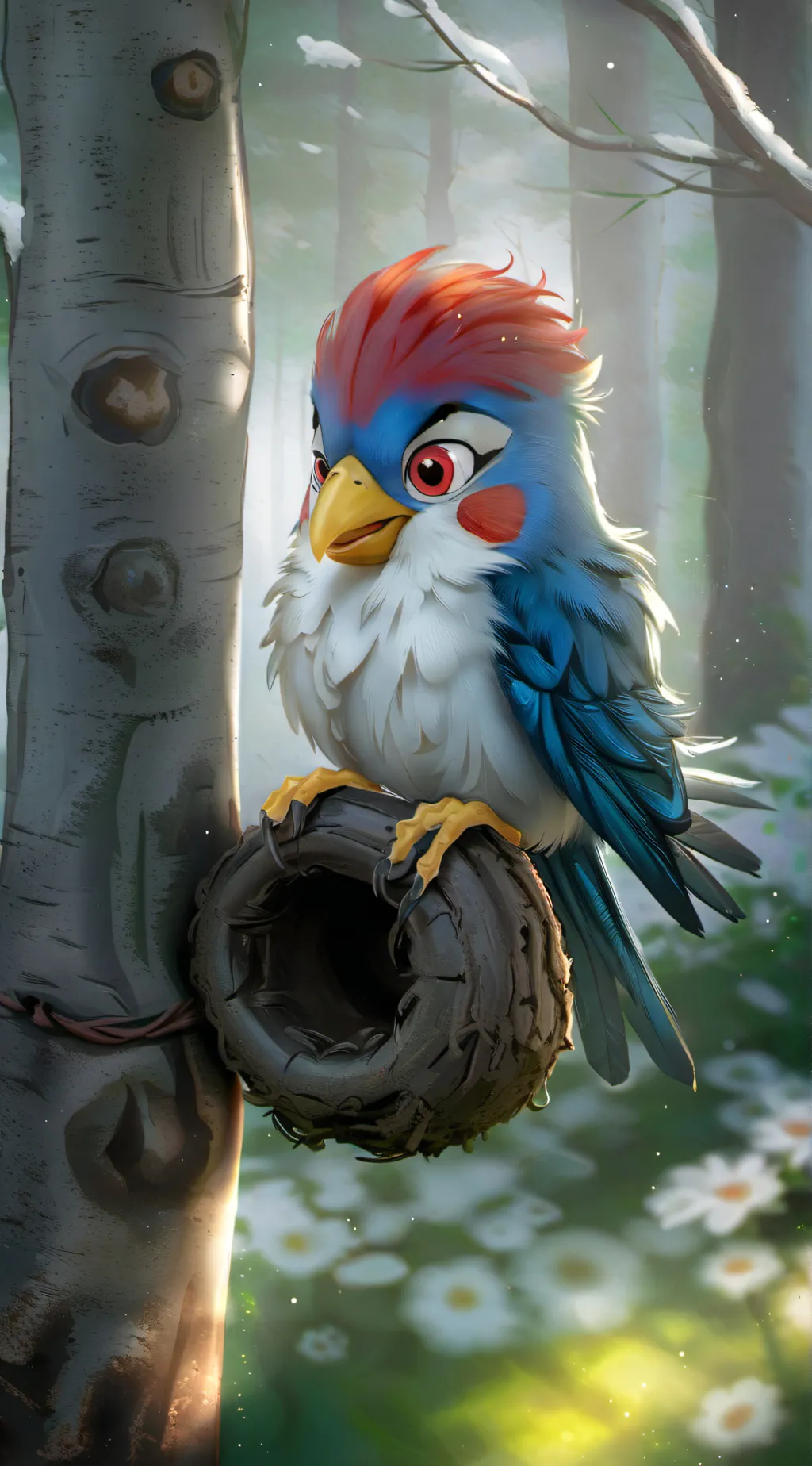 ai character: Wally Warbles background