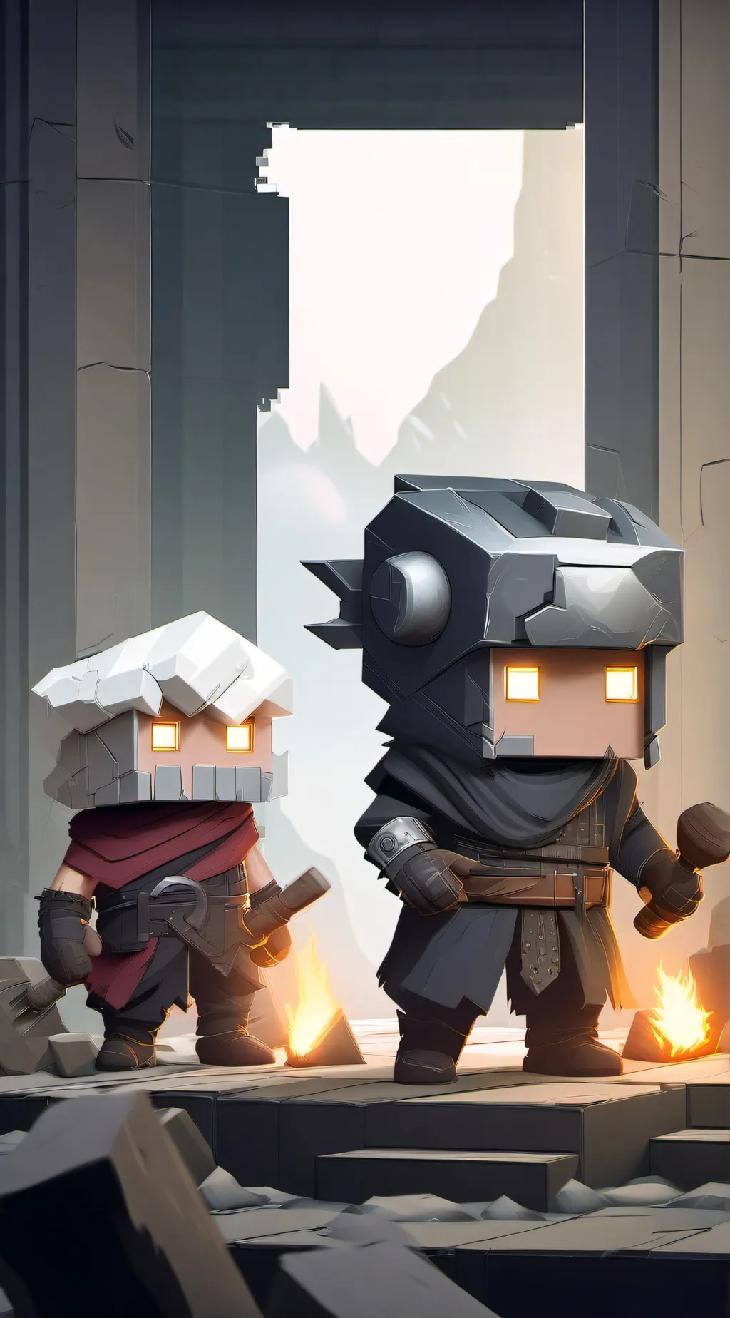 ai character: hackers vs admin  background