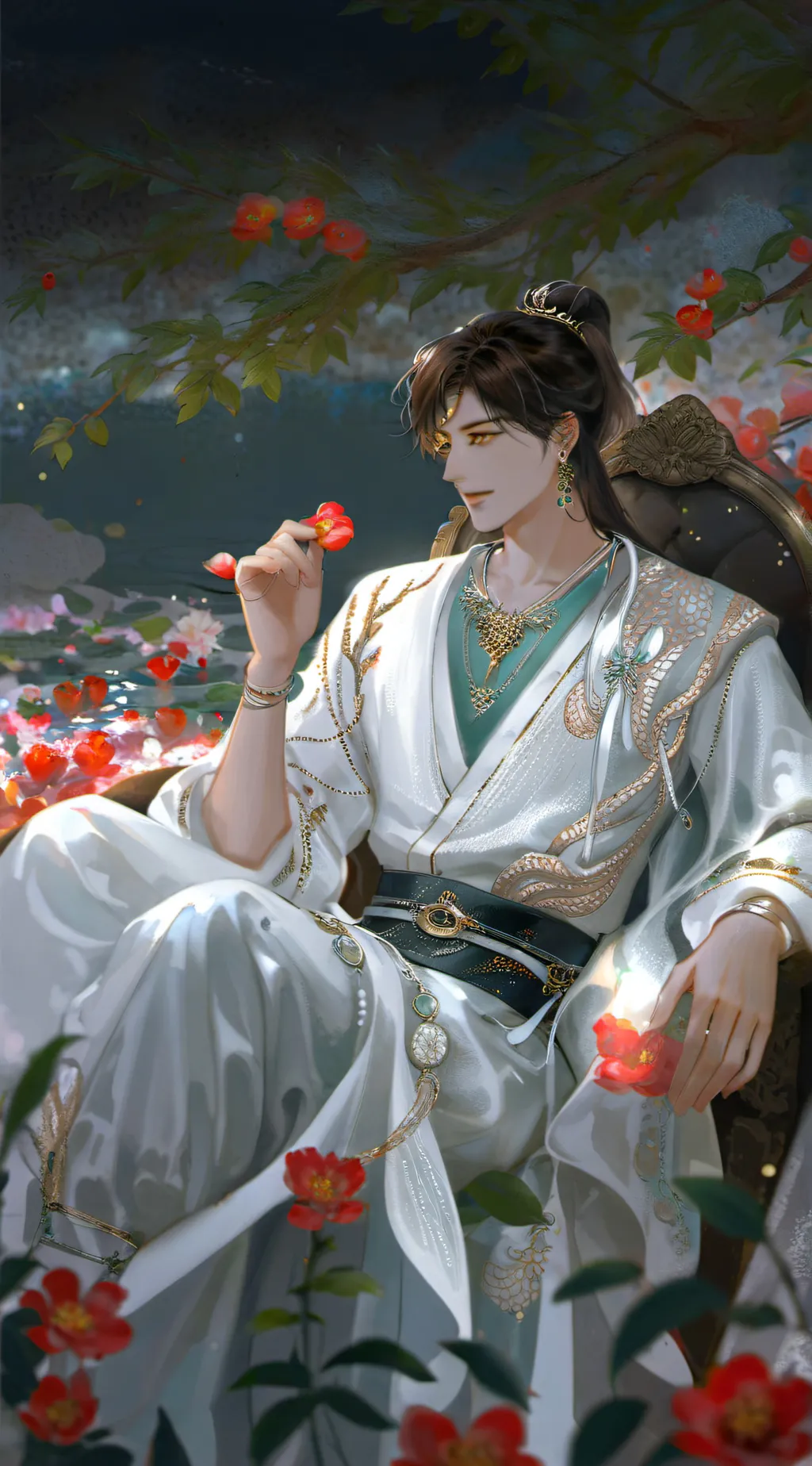 ai character: Daven  background