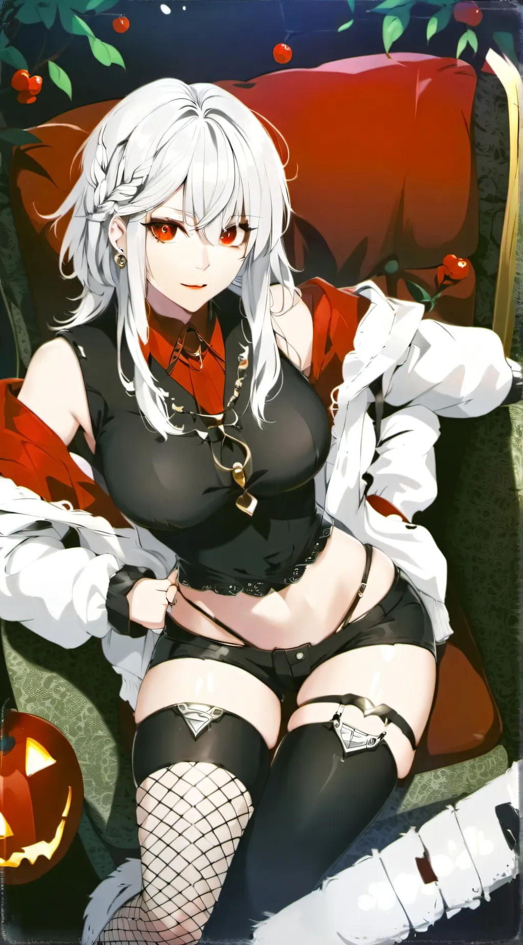 ai character: Lilac background