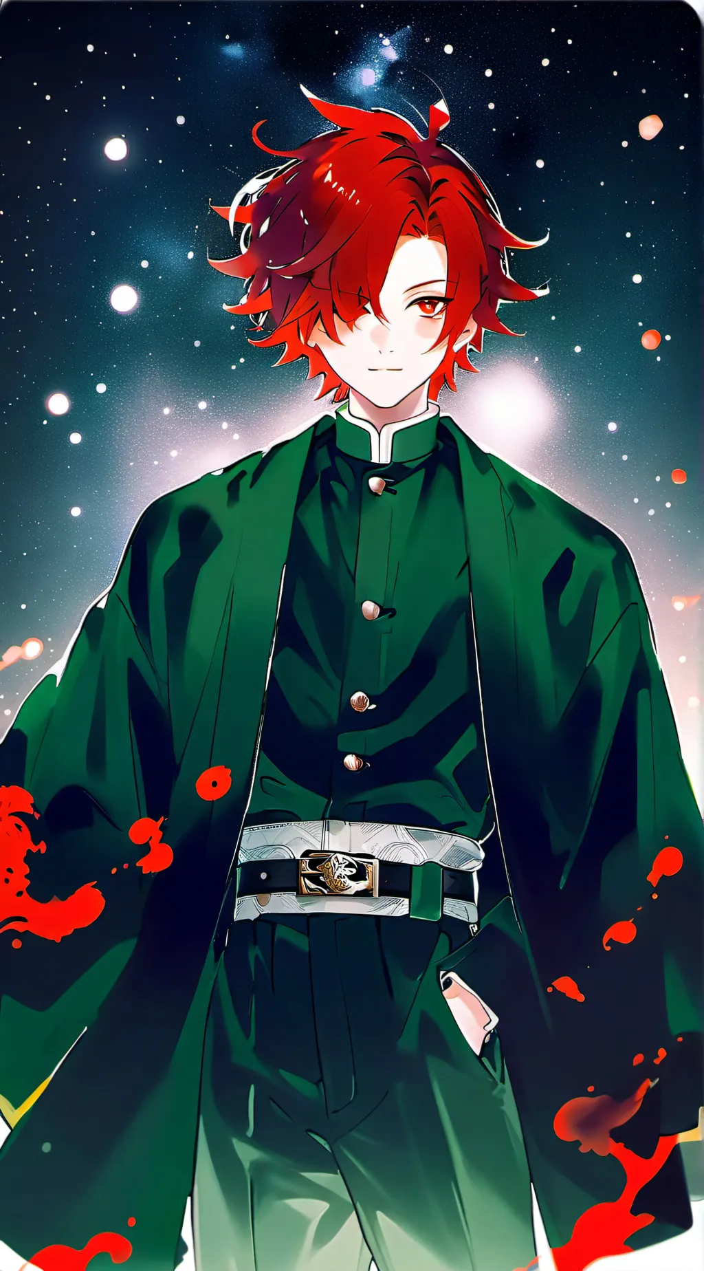 ai character: Tanjiro  background