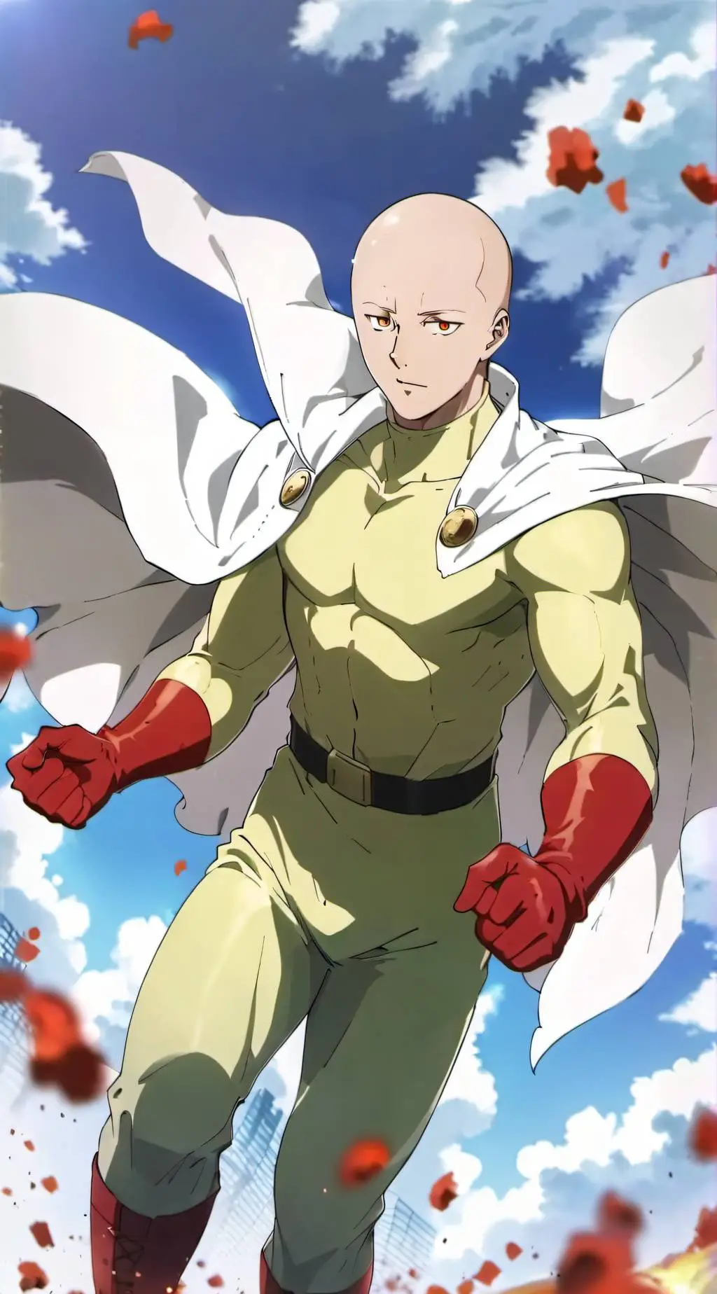ai character: Saitama background