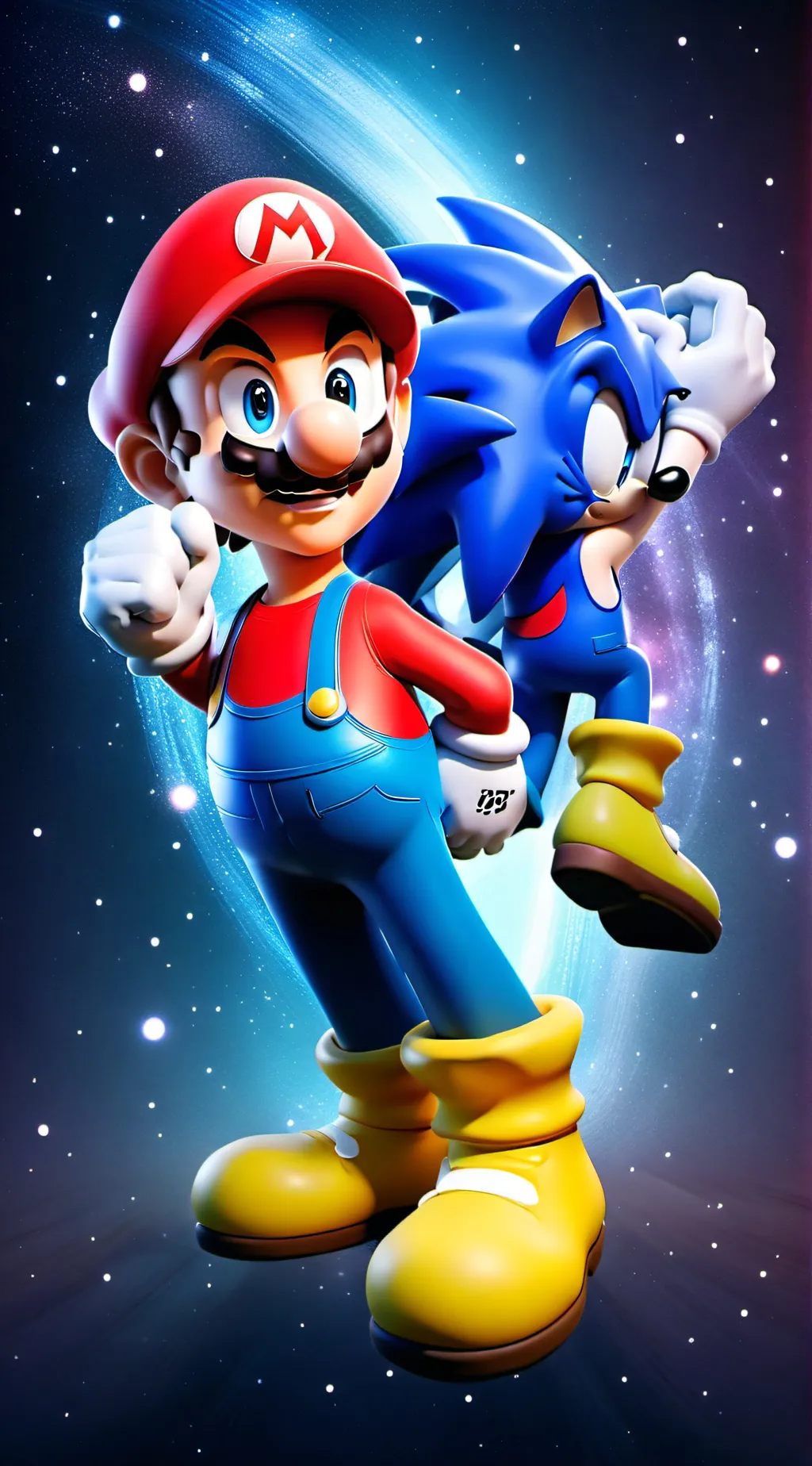 ai character: Mario and Sonic background