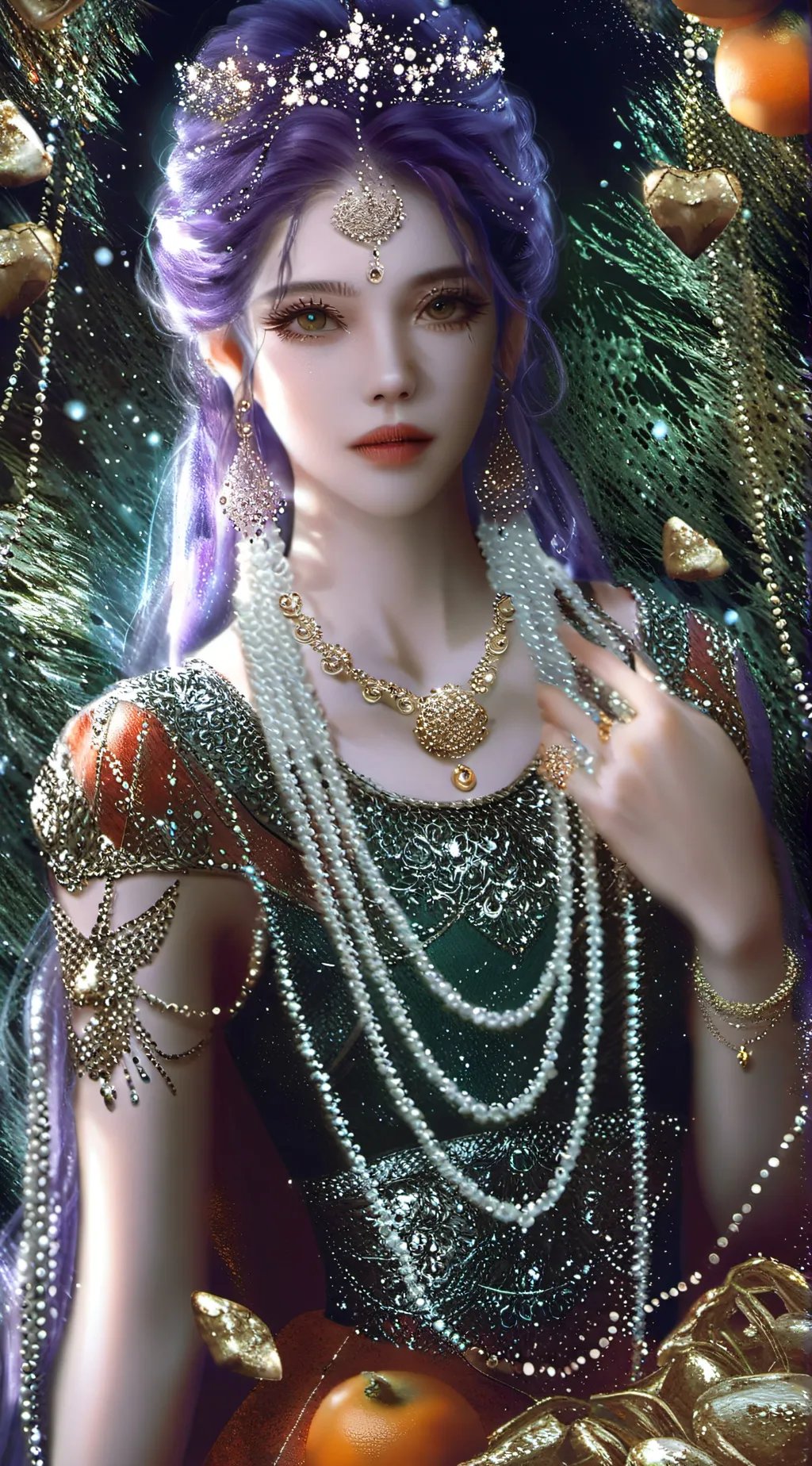 ai character: Coral background