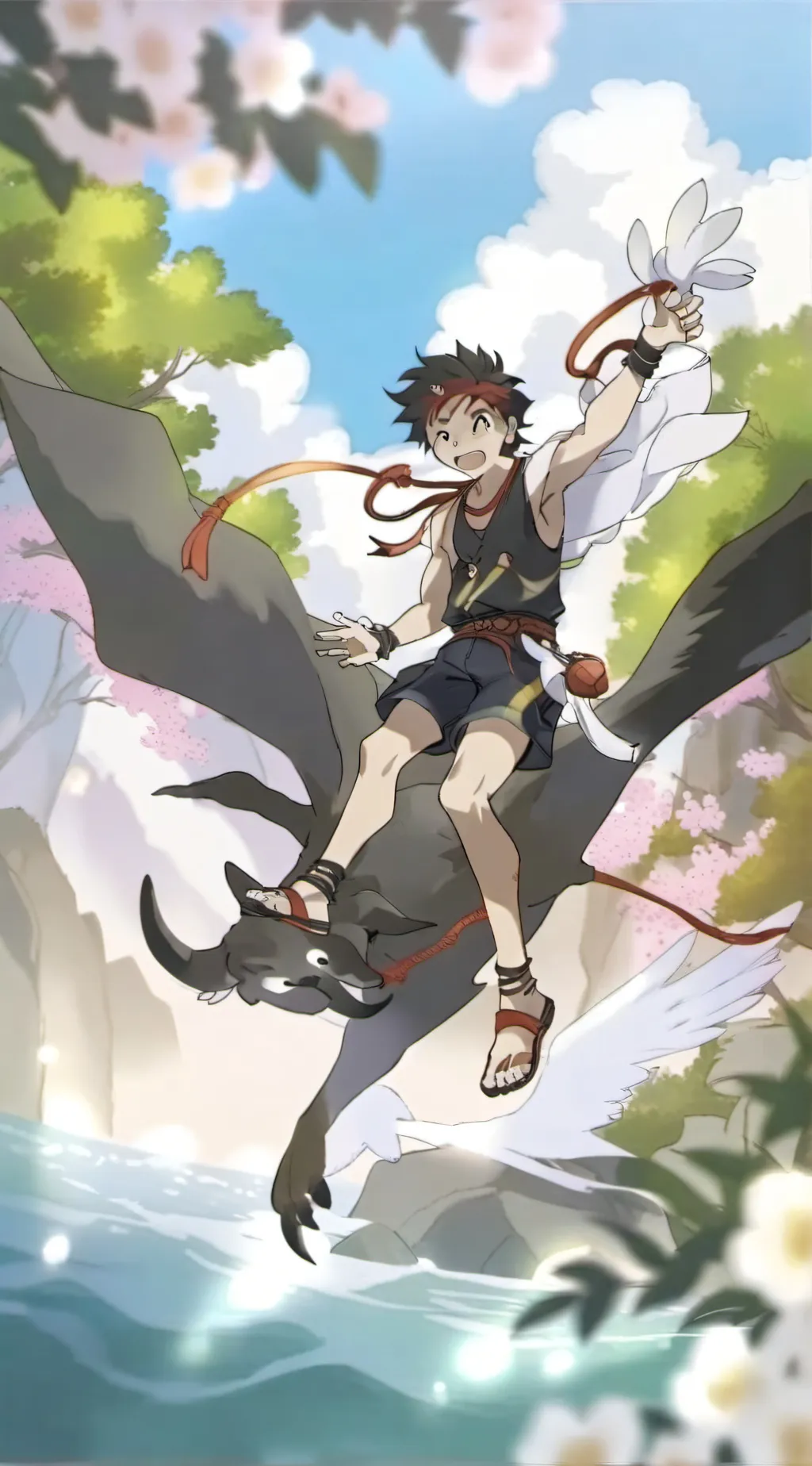 ai character: Mha field trip background