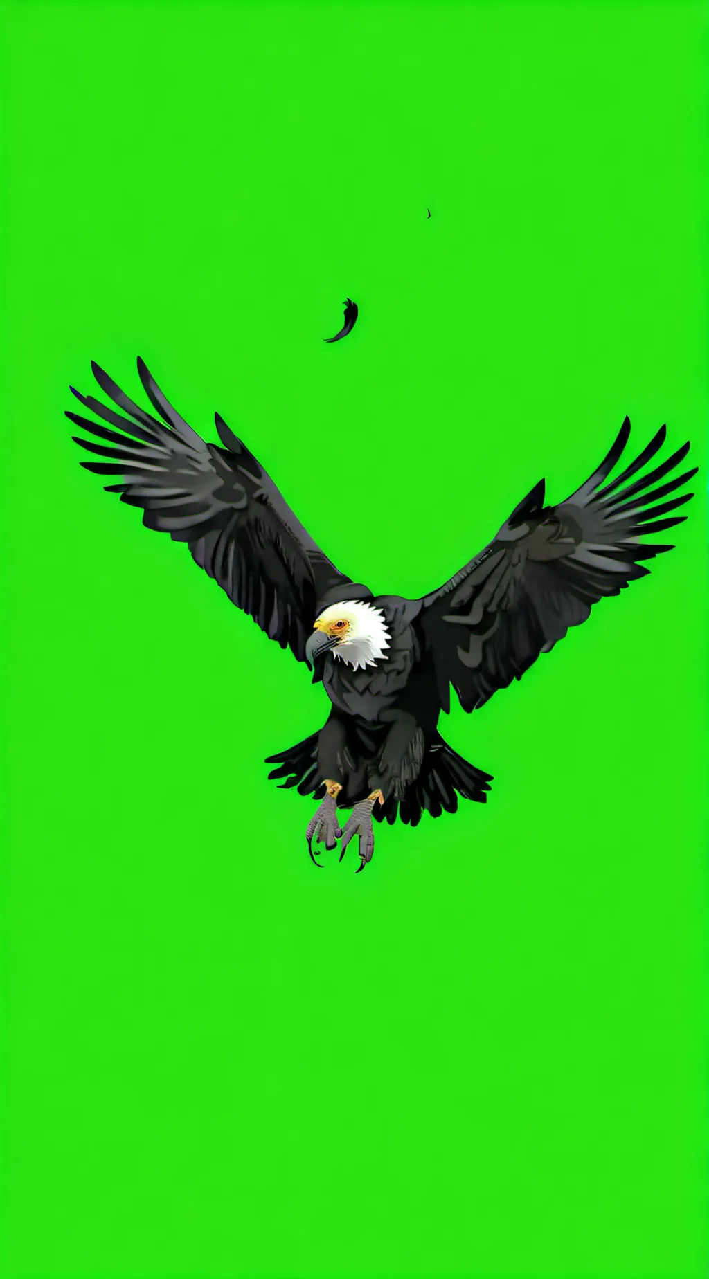 ai character: The bald eagle background