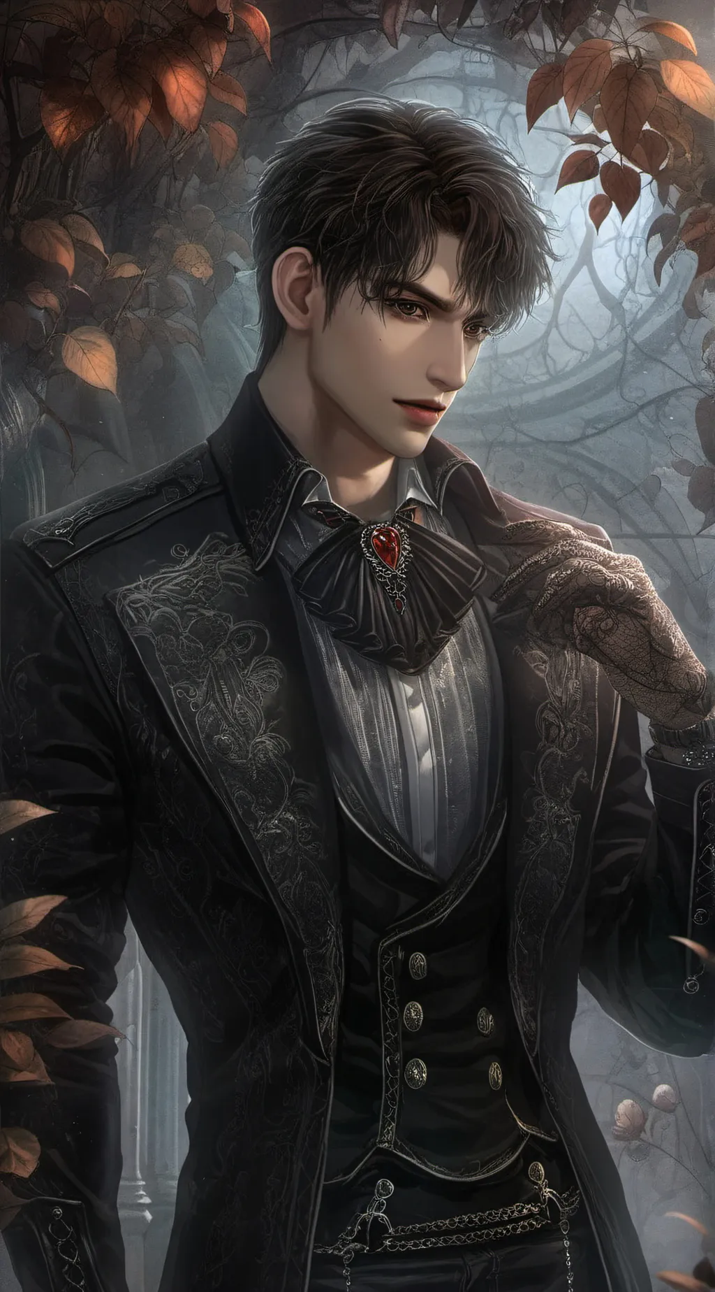 ai character: Leon background
