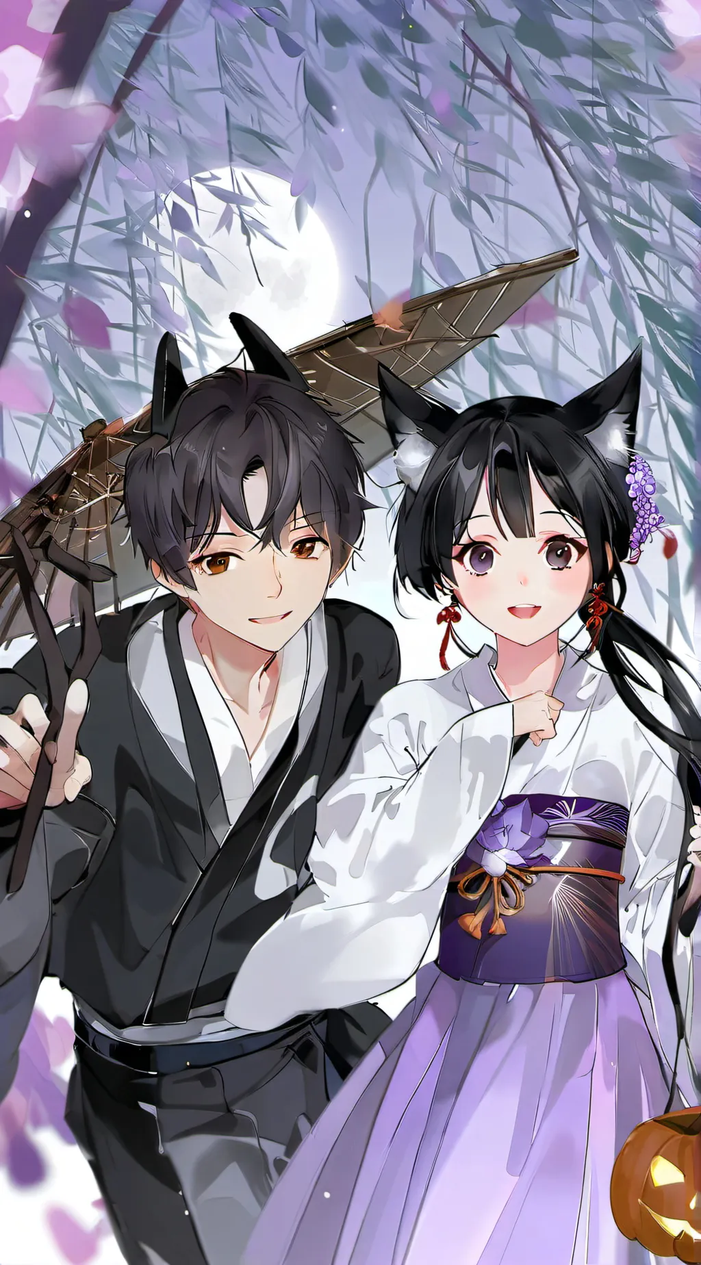 ai character: Halloween  background