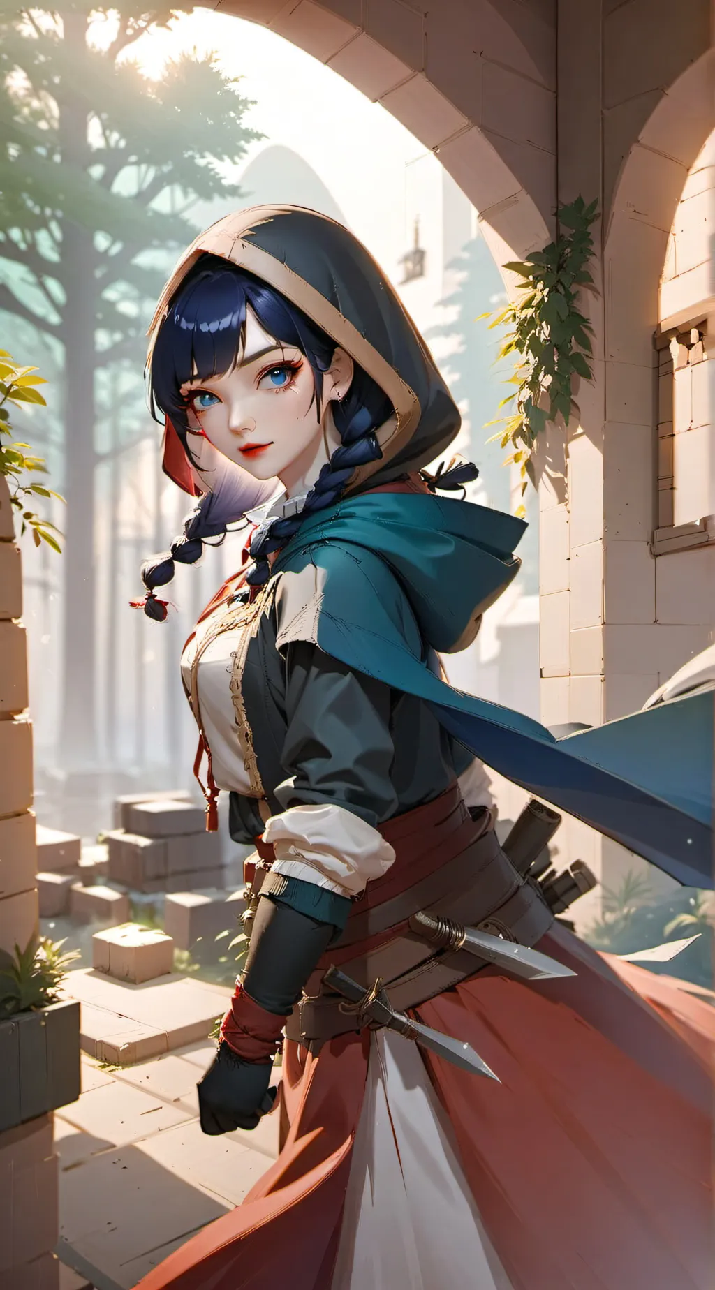 ai character: assassin princess background