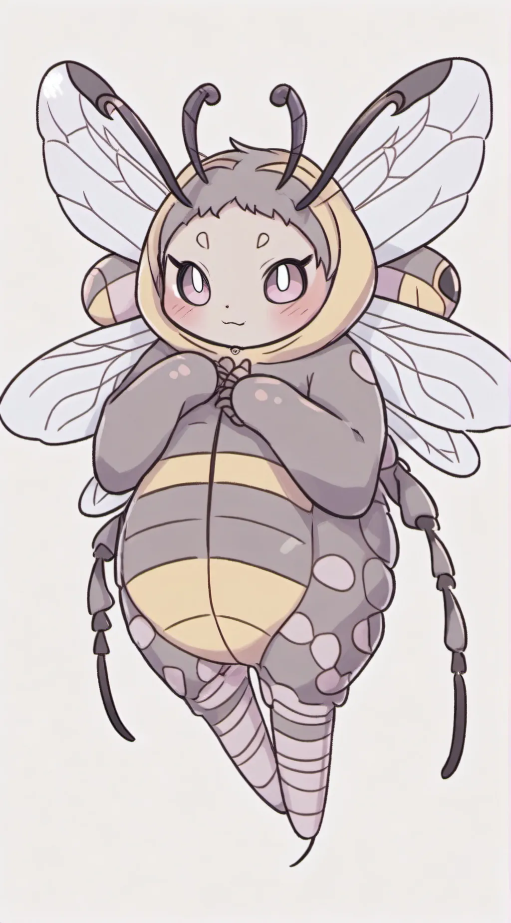 ai character: 🖤beezz💛 background