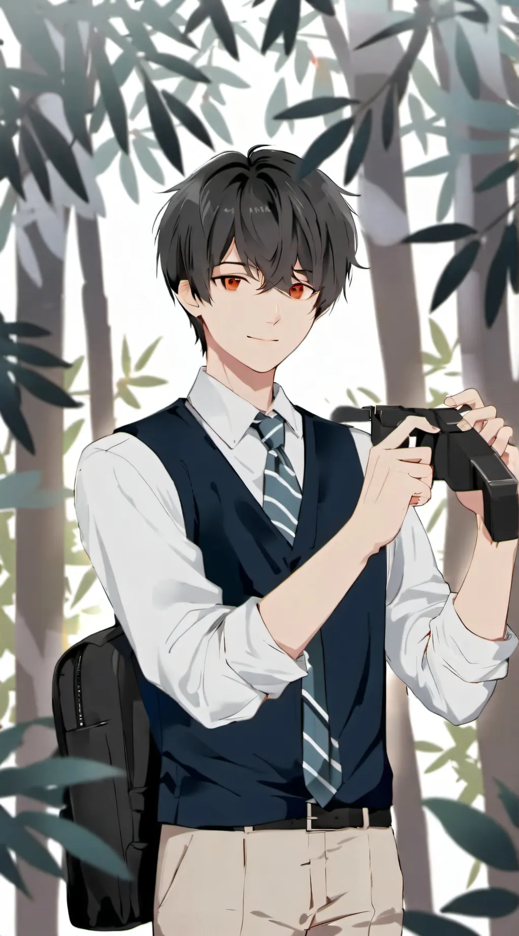 ai character: ap0llø background