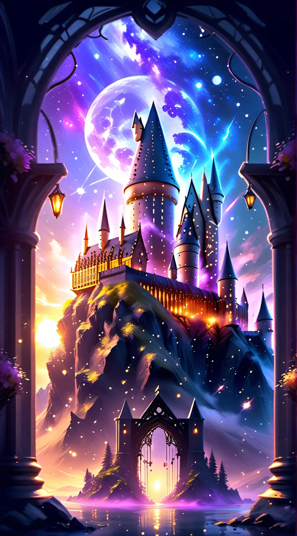 ai character: Hogwarts background