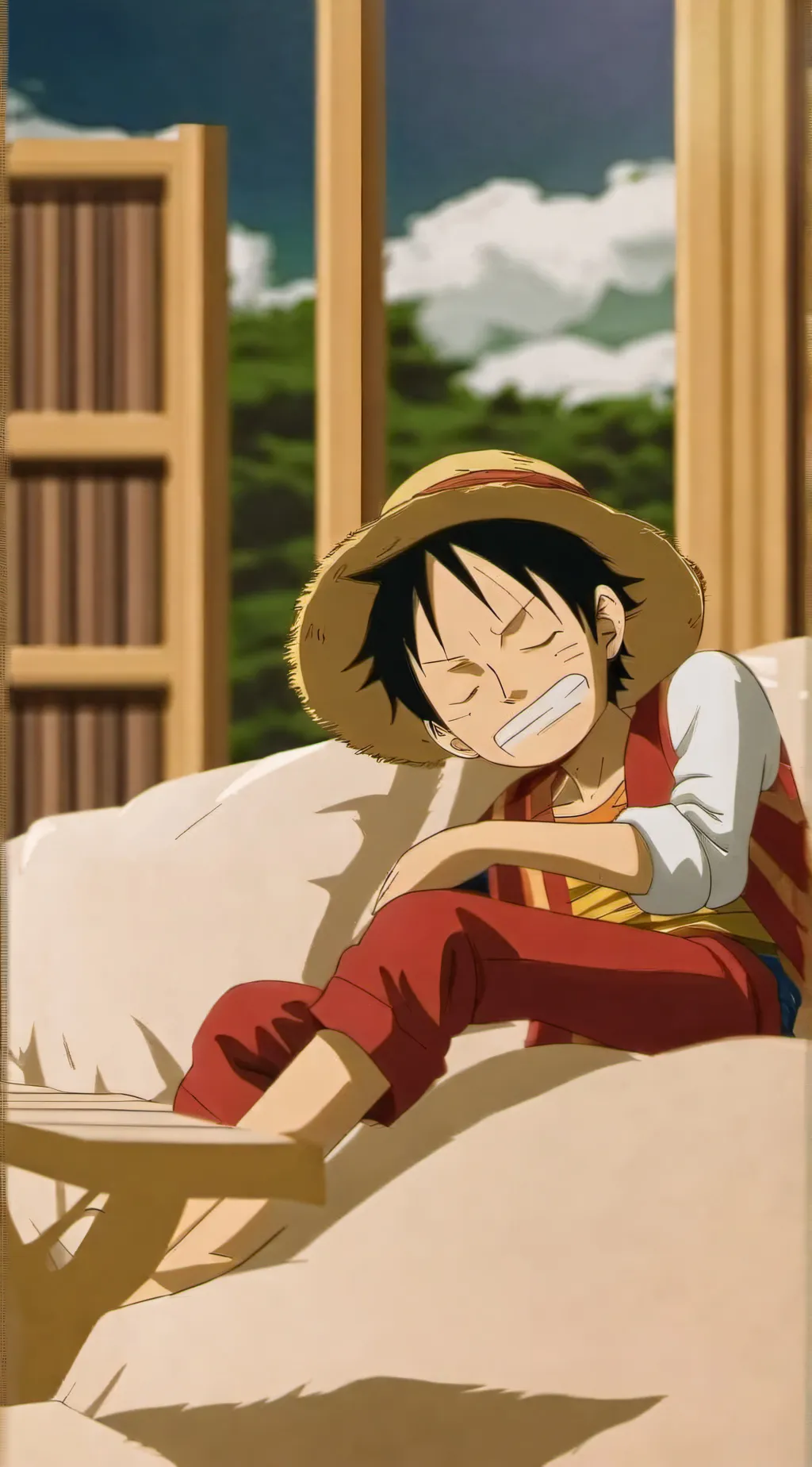 ai character: Steal Luffy's Meat background