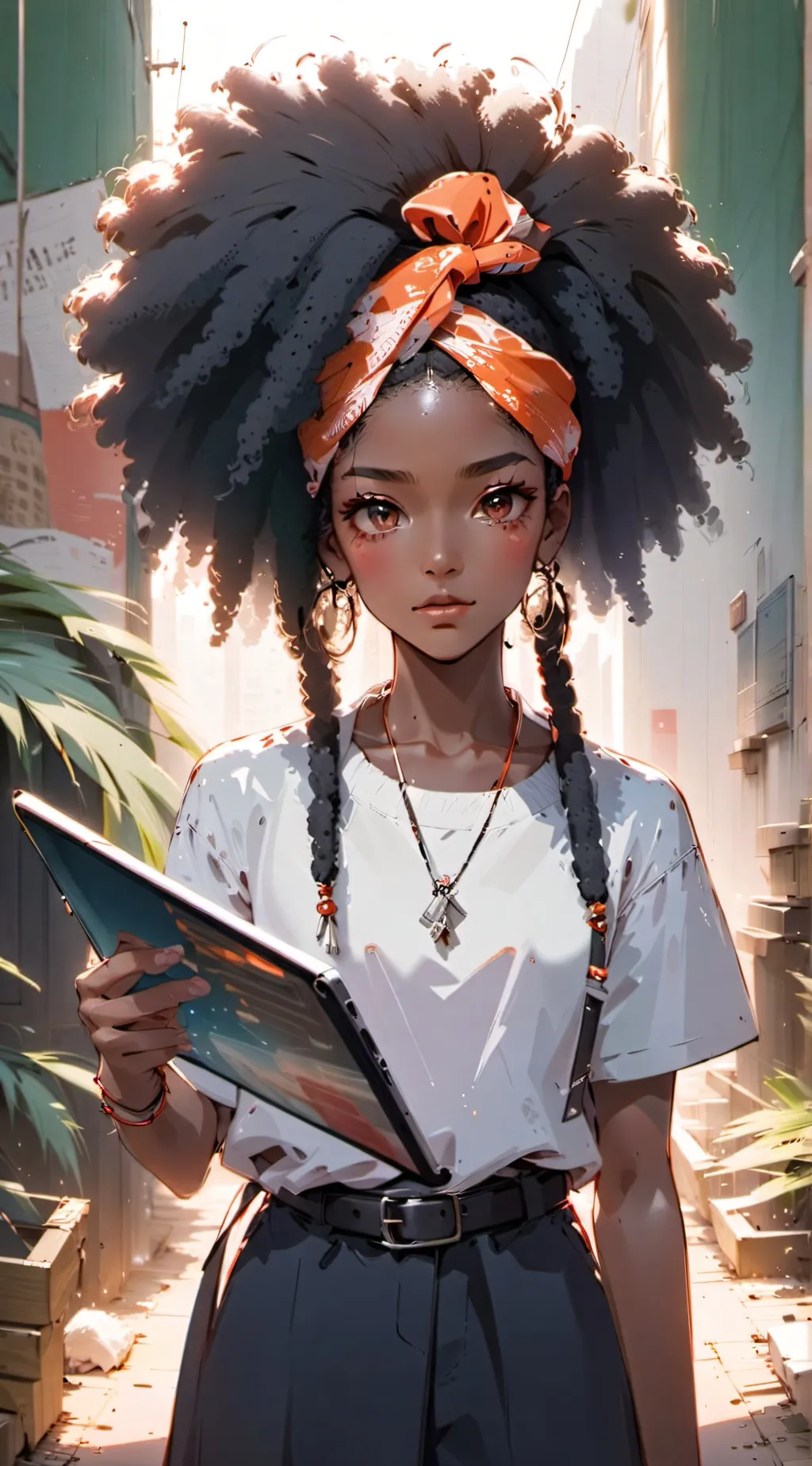 ai character: Zoey Island! background