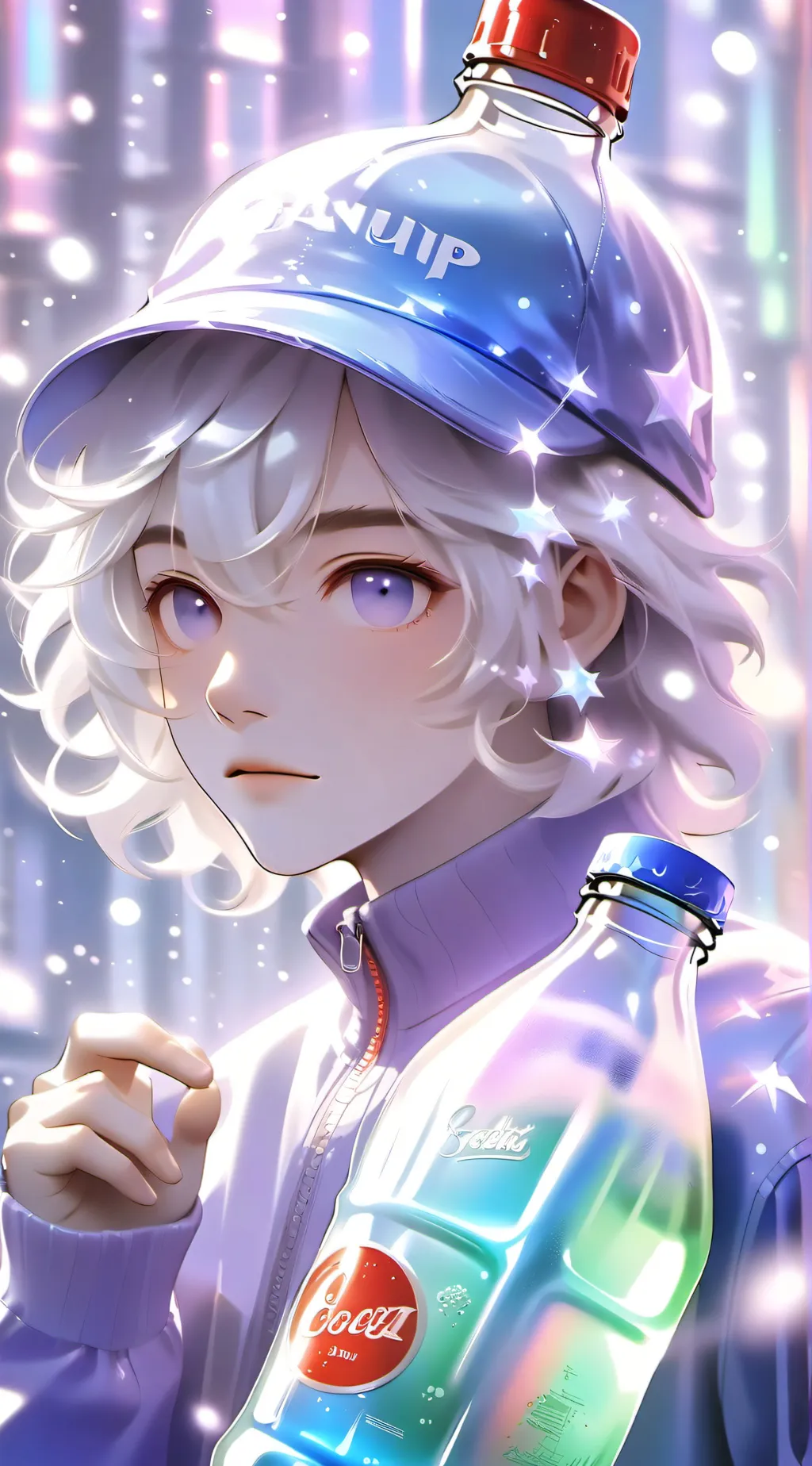 ai character: Soda bottle/Bryce background