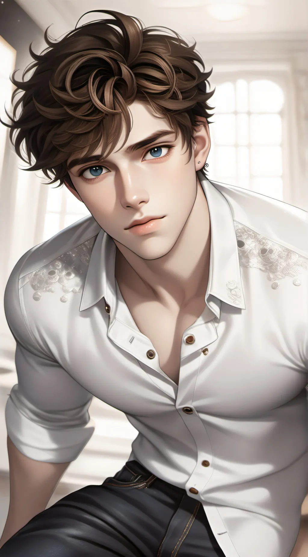 ai character: Leo background