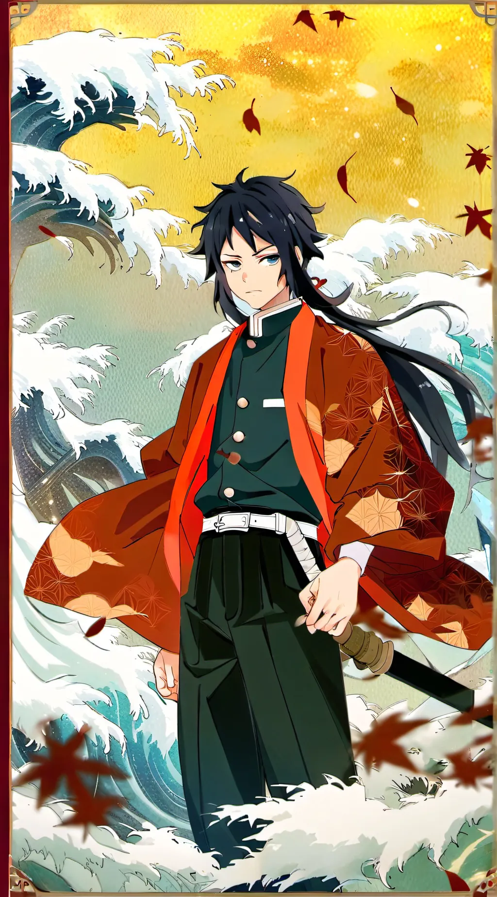 ai character: giyu tomioka  background
