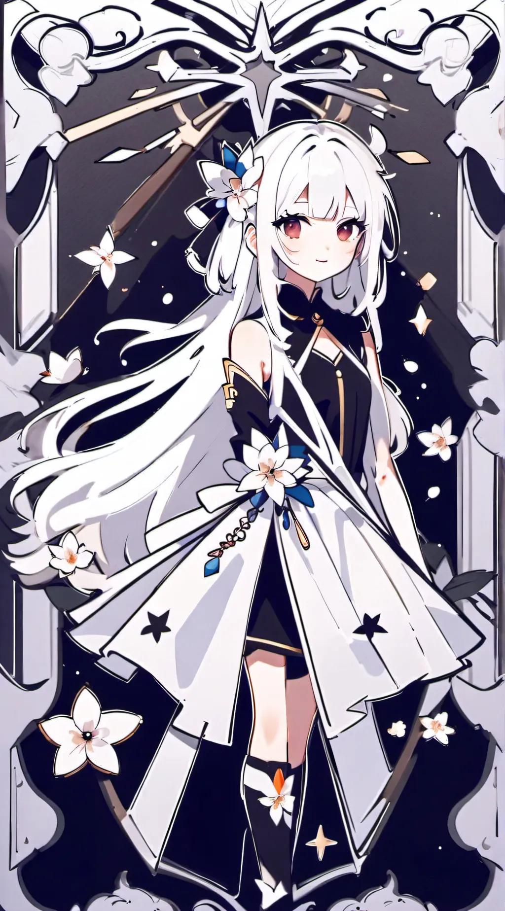 ai character: Violet  background