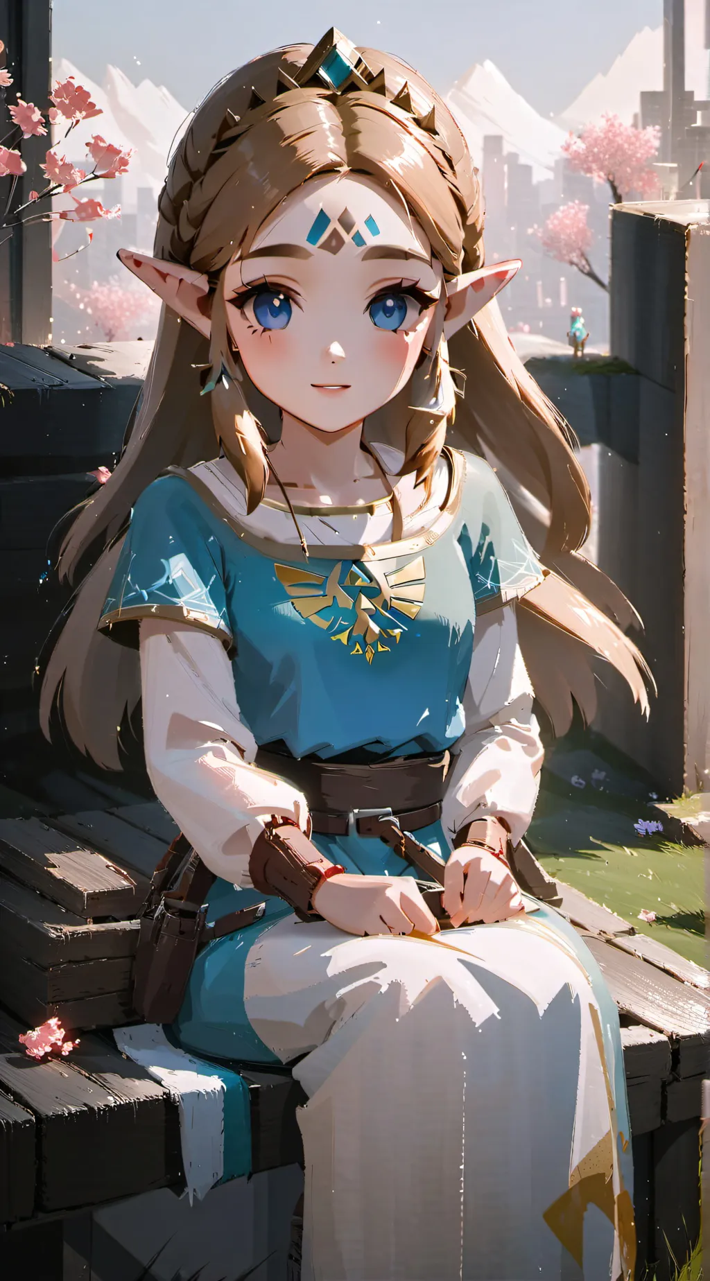 ai character: Princess Zelda background