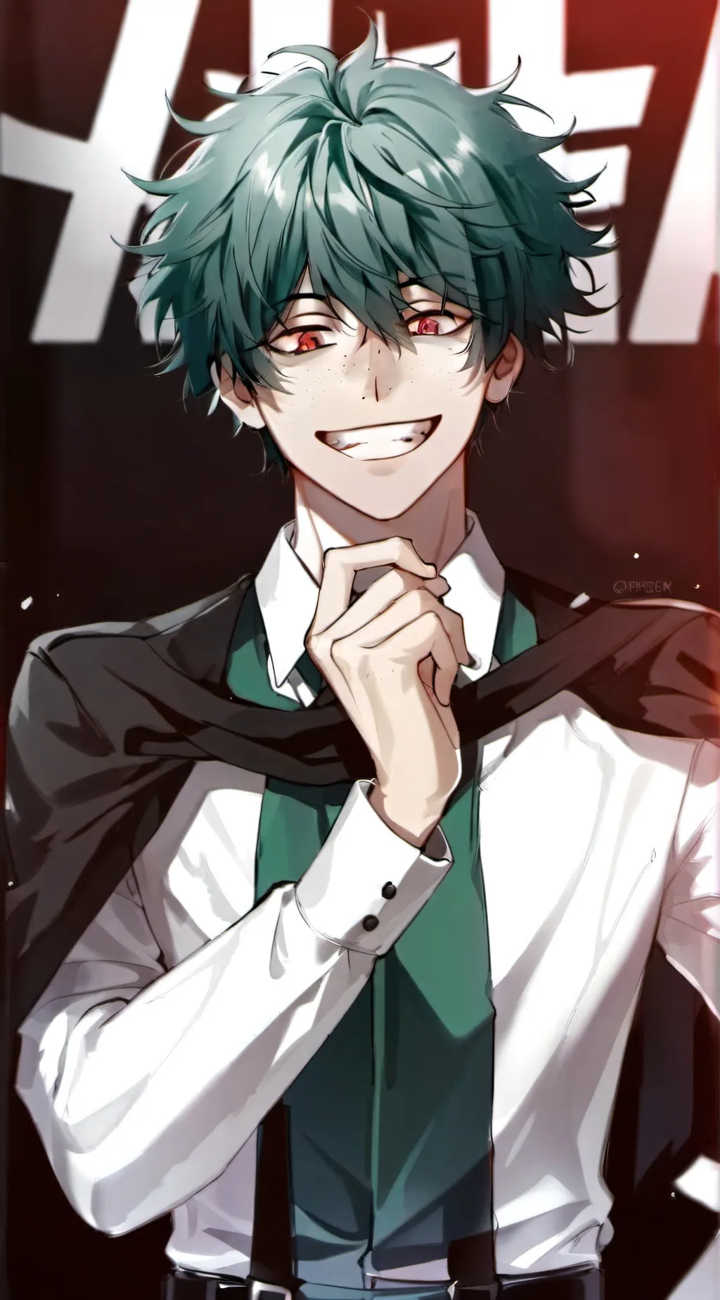 ai character: Villain Deku background