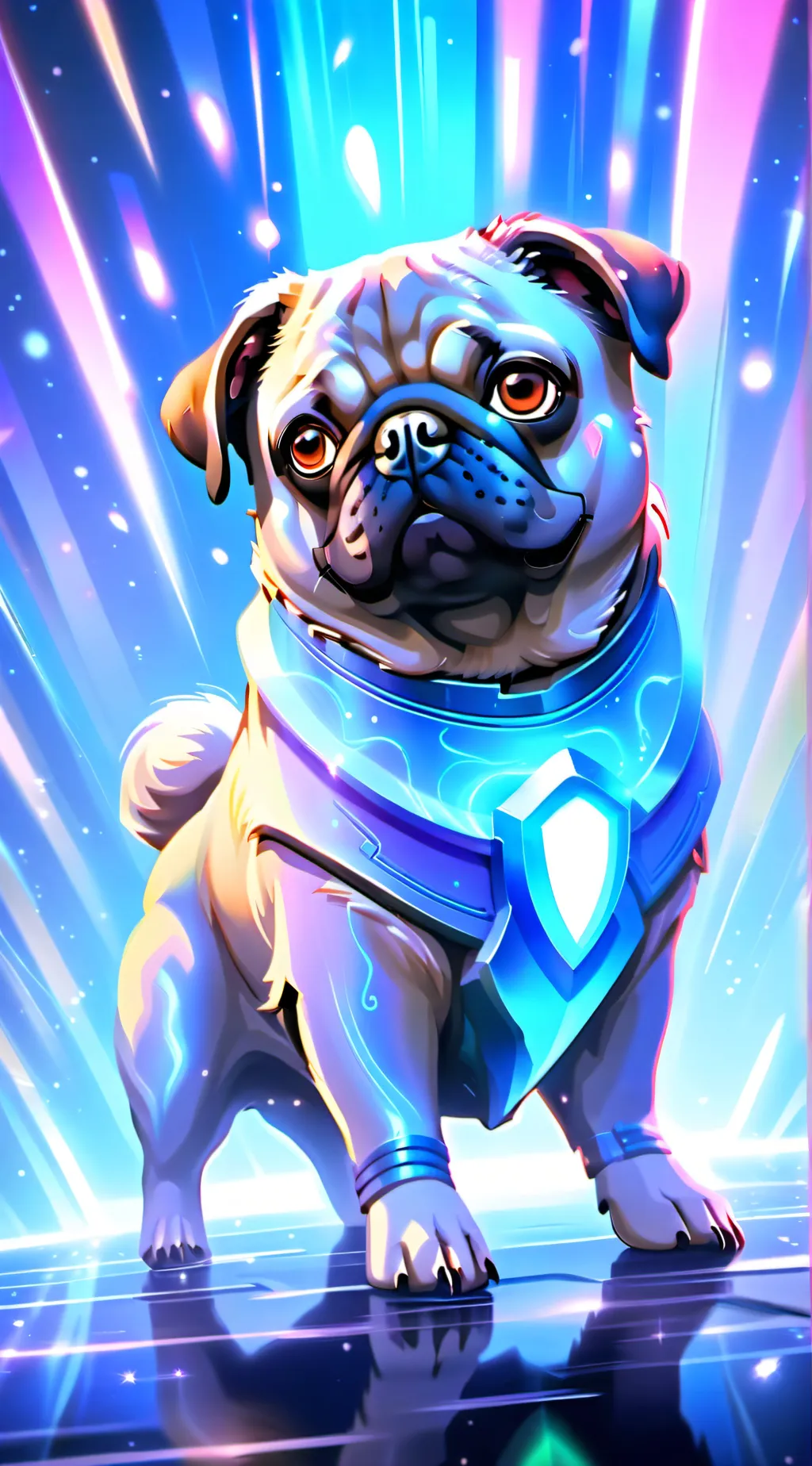 ai character: Guard dog background