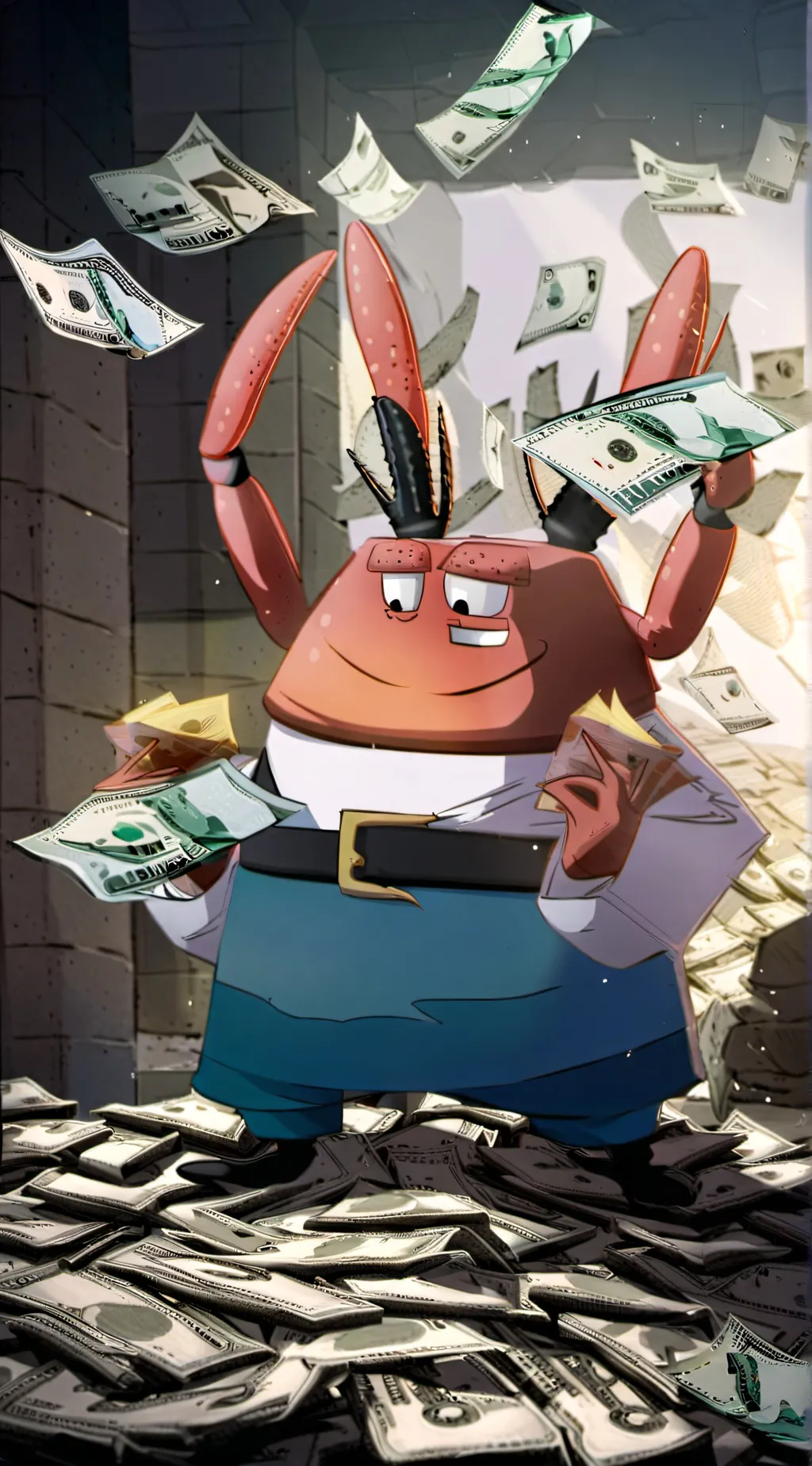 ai character: Mr. Krabs background