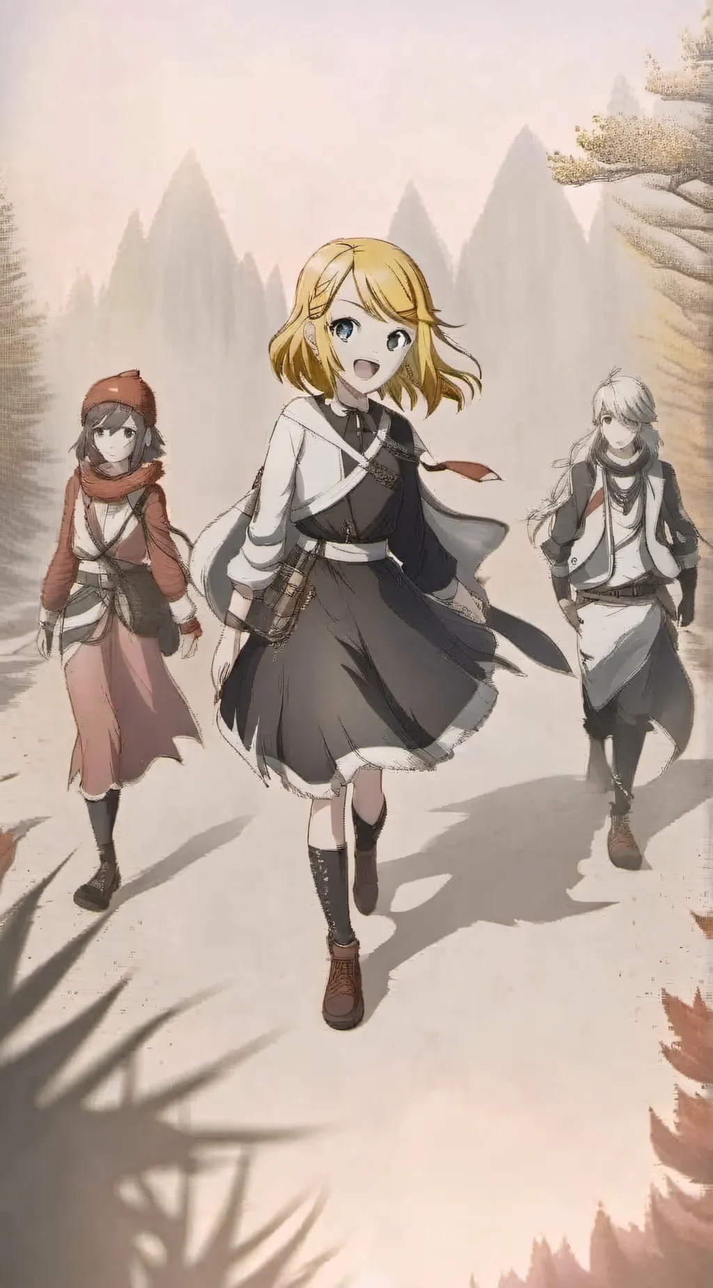 ai character: Kagamine rin  background