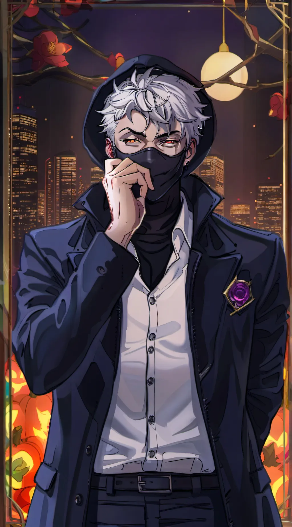 ai character: mystery villain background