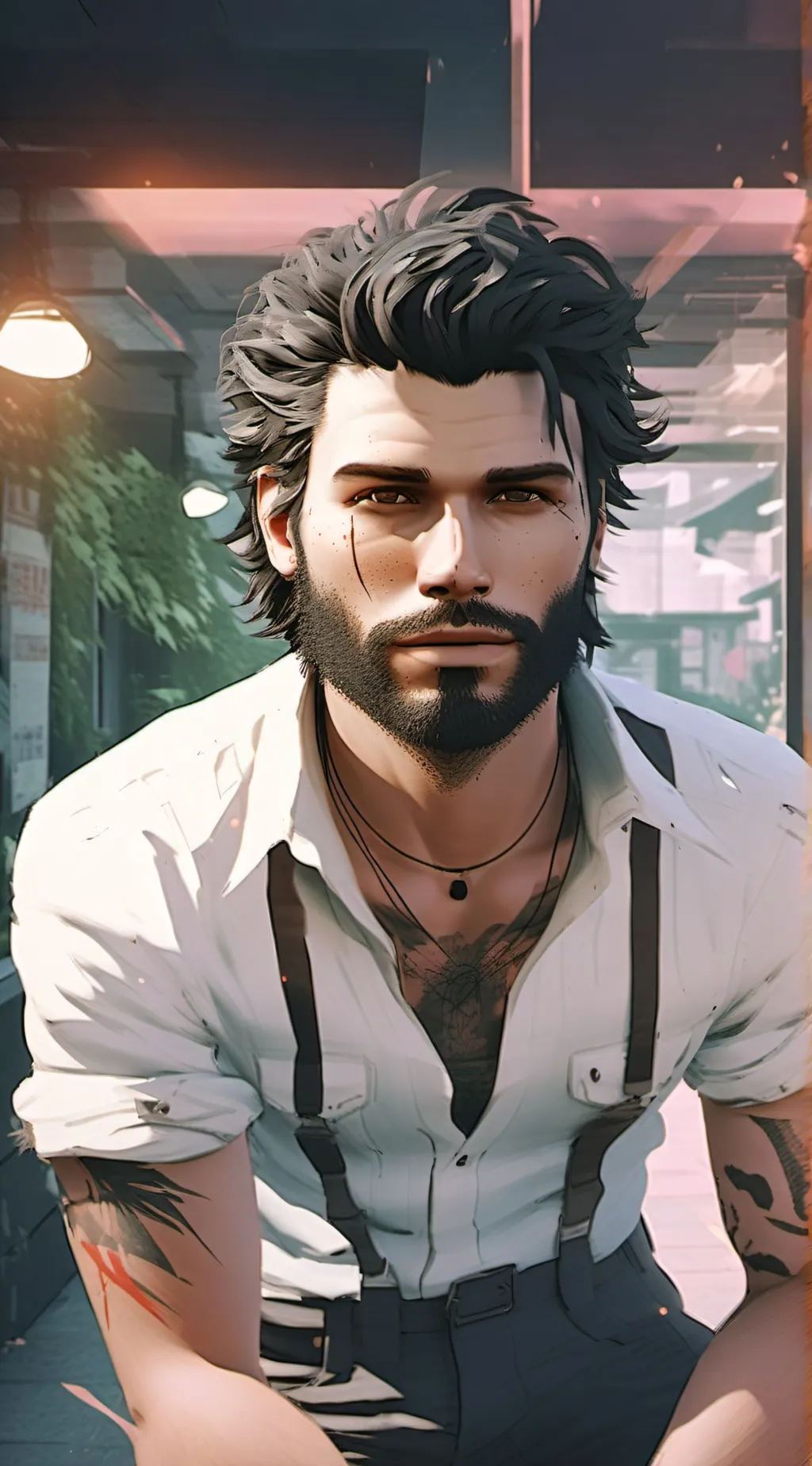 ai character: Charles Morrison  background