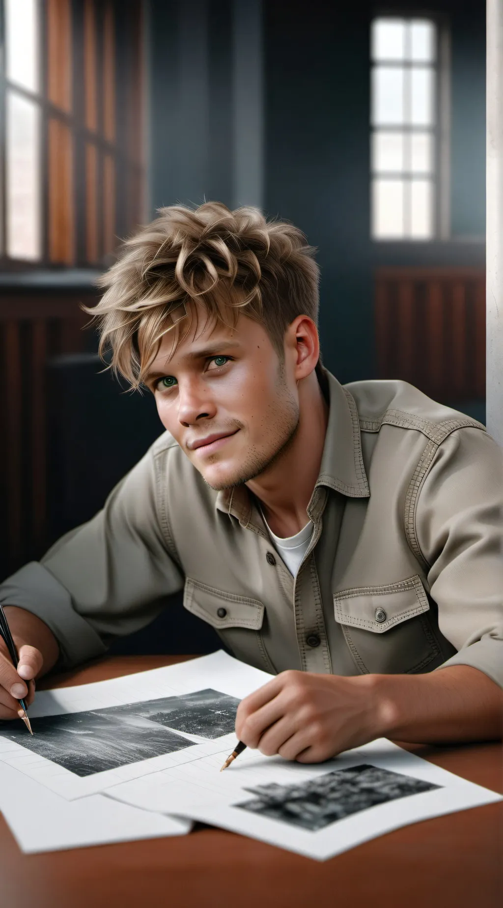 ai character: Ryan Trahan  background
