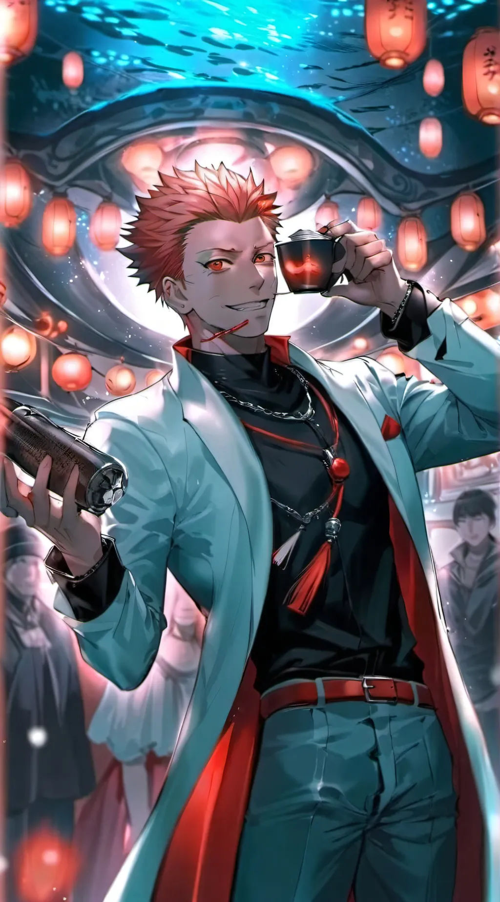 ai character: Sukuna x itadori background